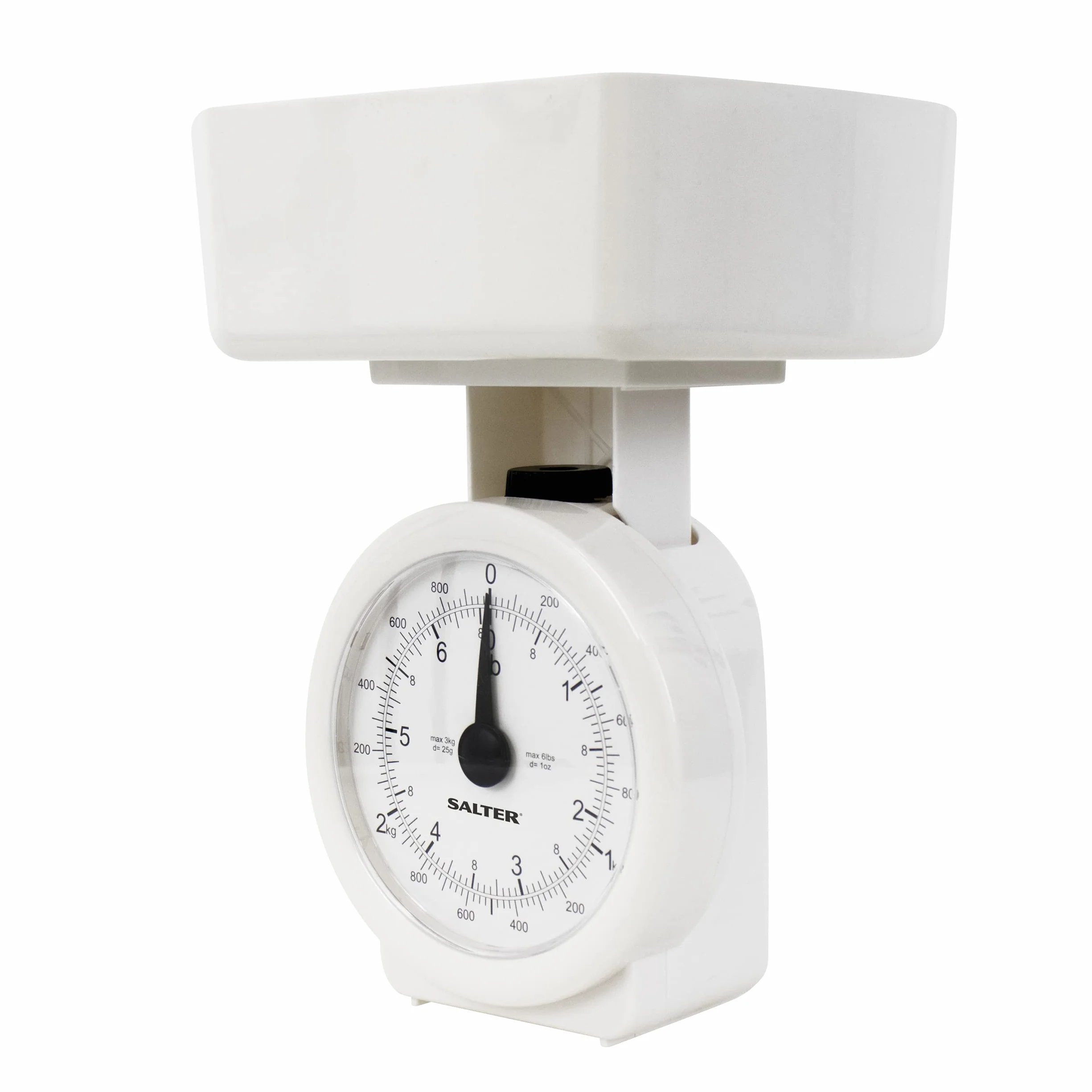 Salter Mechaniczna waga kuchenna 3 kg analogowa biała