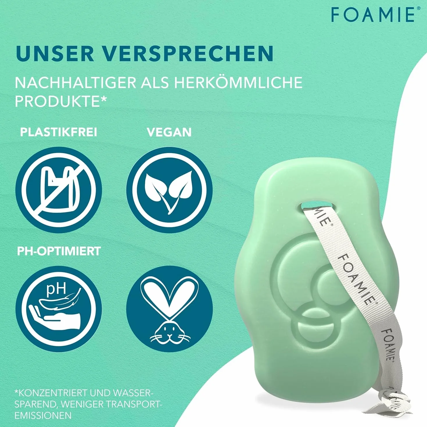 Foamie Bha Scalp Szampon, Przezroczysty, 80 g