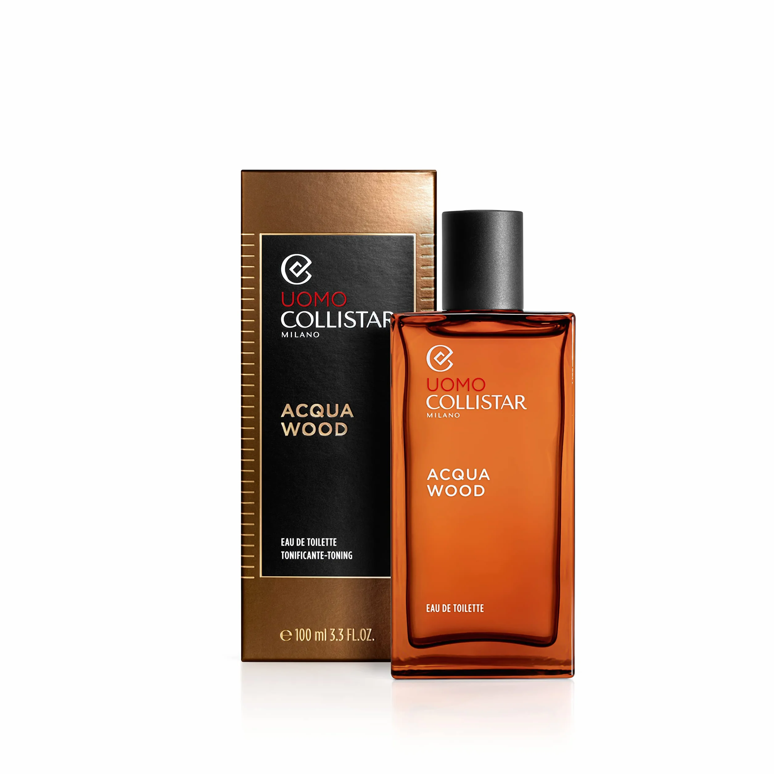 Collistar Wood Eau de Toaleta tonująca, zapach do ciała z nutami drzewnymi i aromatycznymi akcentami, 100 ml