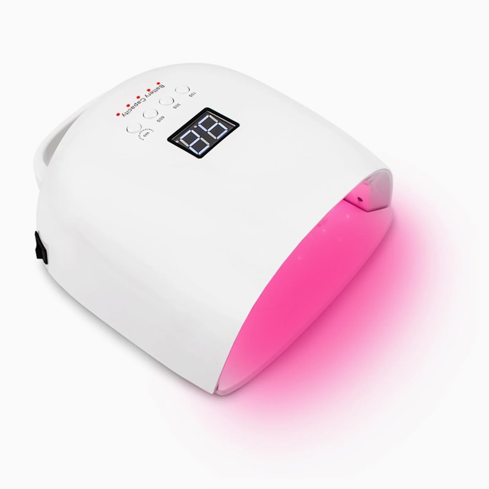 Lampa LED UV do paznokci Bezprzewodowa 86w LED lampa UV do paznokci 86W do utwardzania wszystkich lakierów żelowych suszarka do paznokci lampa światła słonecznego Manicure inteligentny wyświetlacz LCD