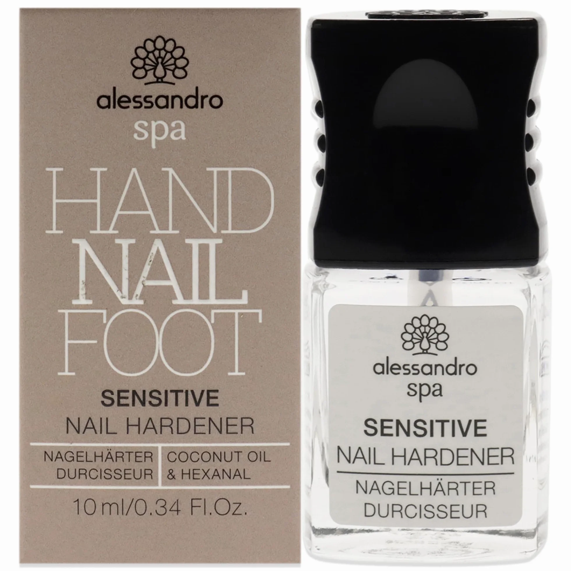 alessandro Spa Sensitive Nail utwardzacz do paznokci – bez formaldehydu, wzmacnia łamliwe i cienkie paznokcie, 10 ml