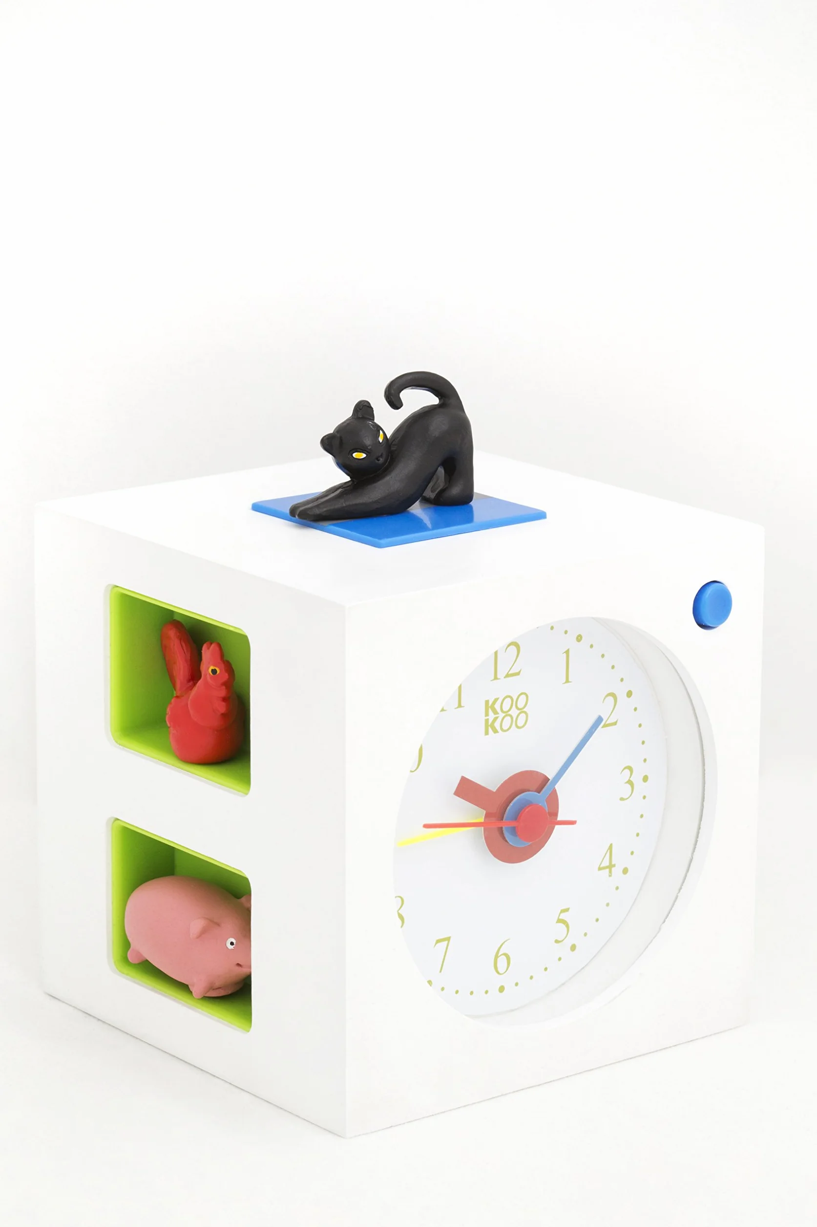 KOOKOO KidsAlarm budzik dziecięcy z 5 zwierzętami rolnymi i zdjęciami