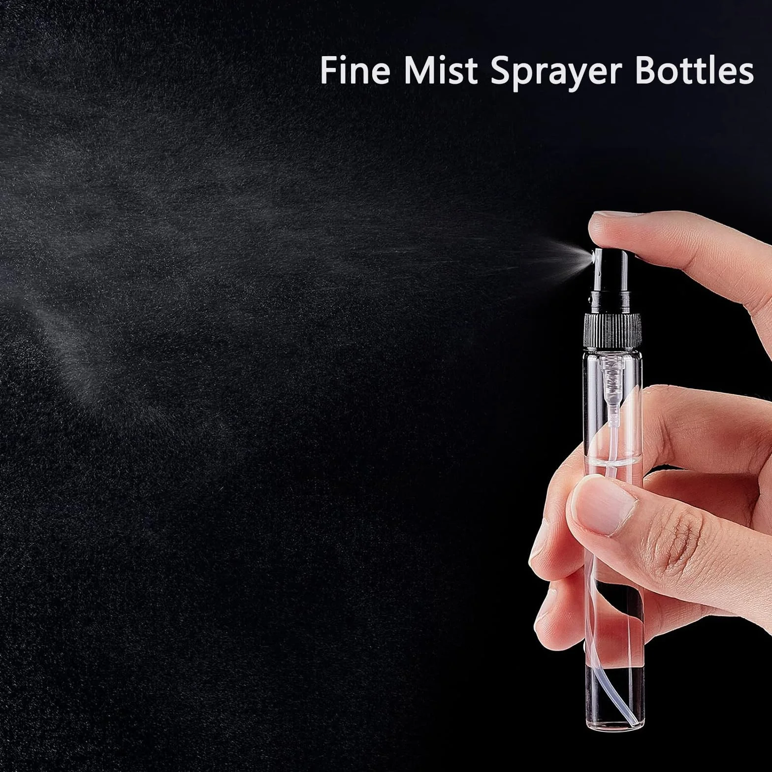 Szklany atomizer do perfum 3 ml 5 ml 10 ml, butelka na próbki, mini z rozpylaczem, przezroczysta, pusta