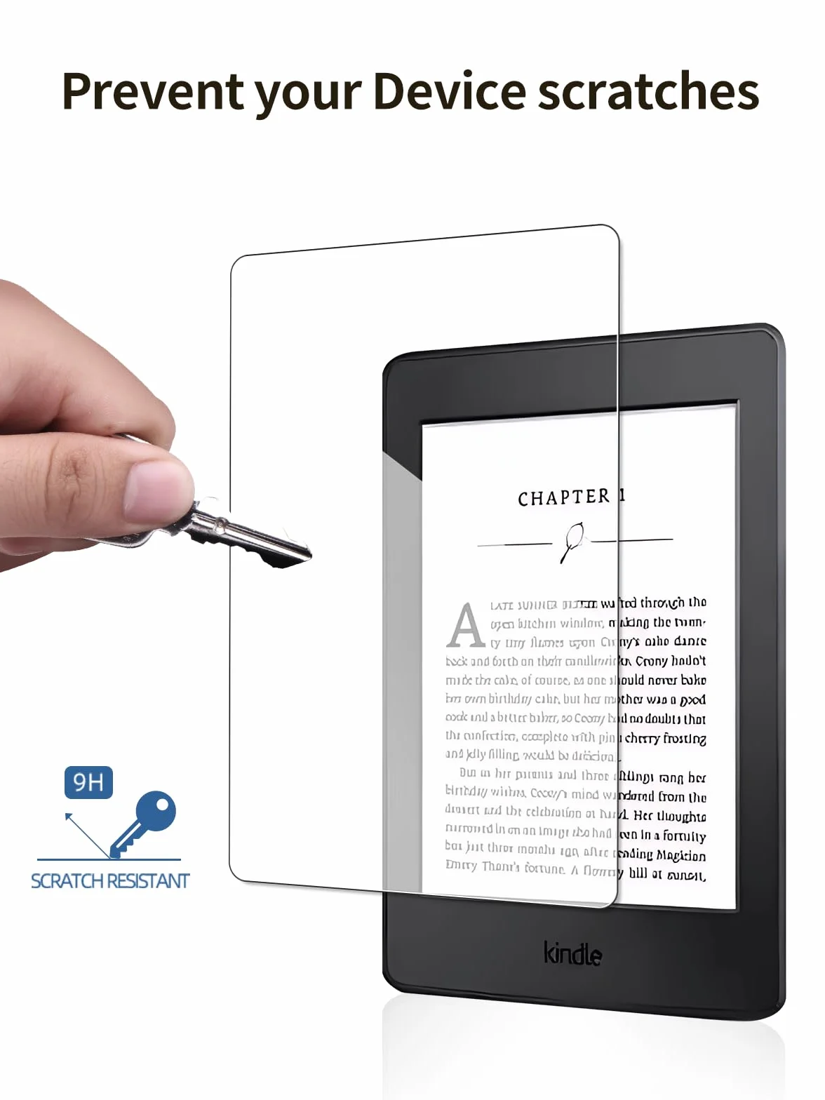 Ochraniacz ekranu do zupełnie nowego Kindle Paperwhite 17.8 cm (wersja 2024 12 generacji) i Colorsoft Signature Edition 2024, wysoka przepuszczalność światła, osłona folii ze szkła hartowanego,