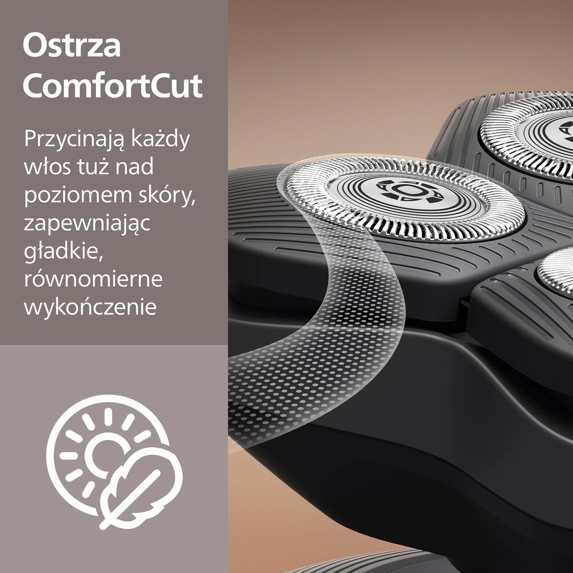 Philips Head Shaver Pro serii 5000 – golarka do głowy, głowica 360° Flexing Head i ostrza ComfortCut zapewniają dokładne golenie i są delikatne dla skóry, model HS5980/15