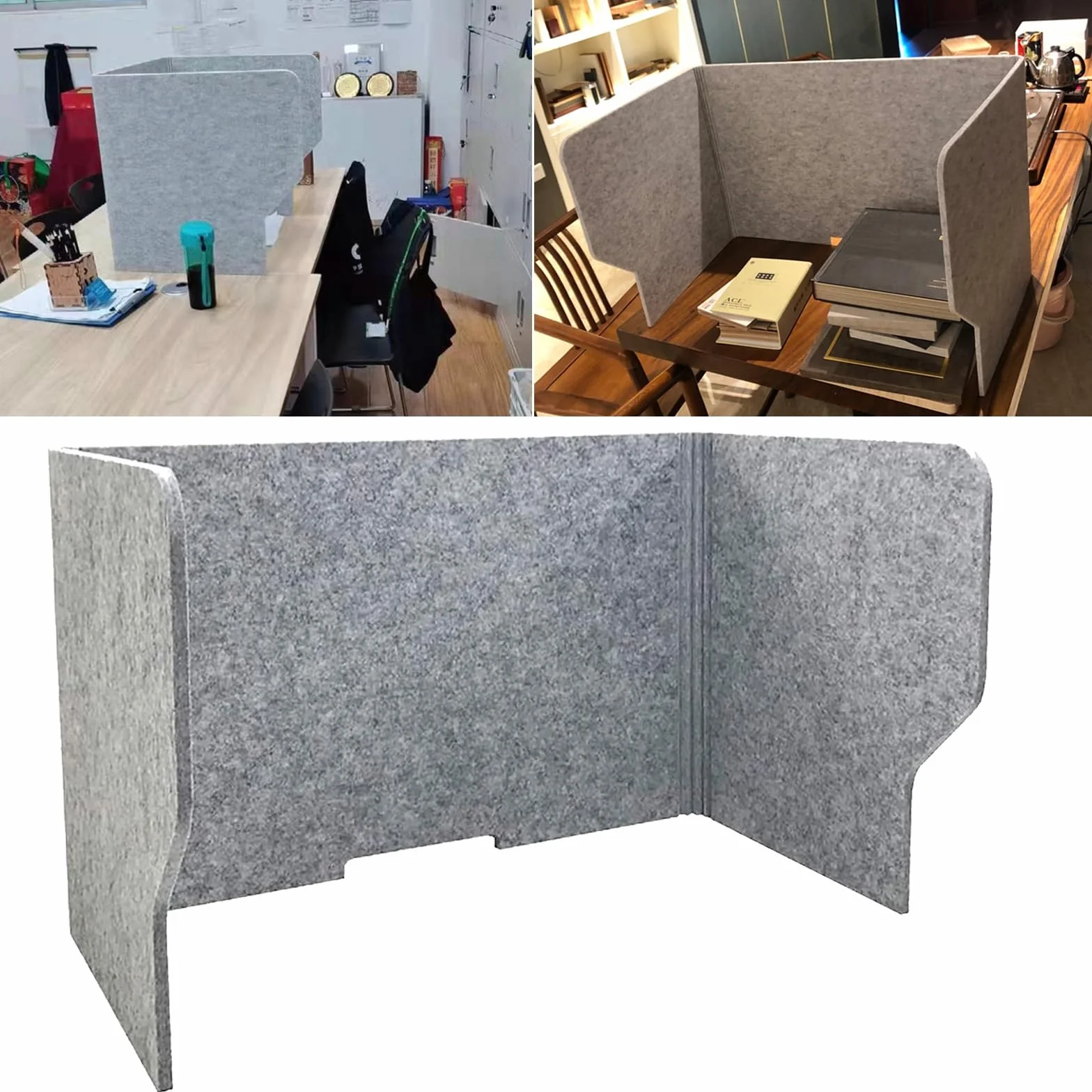 SAGIDAR 3-panelowa przegroda wolnostojąca 60/80/100 cm osłona działowa na biurko składany panel prywatności pochłaniająca dźwięk