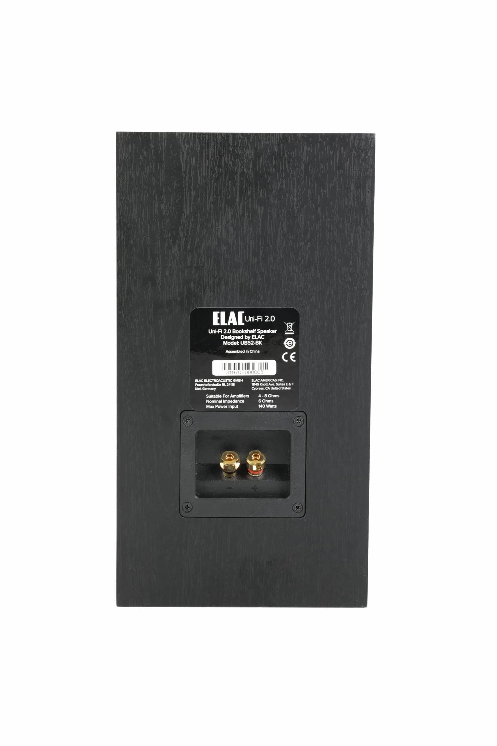 Elac Uni-Fi 2.0 UB52 Głośnik, Czarny, 3-drożny