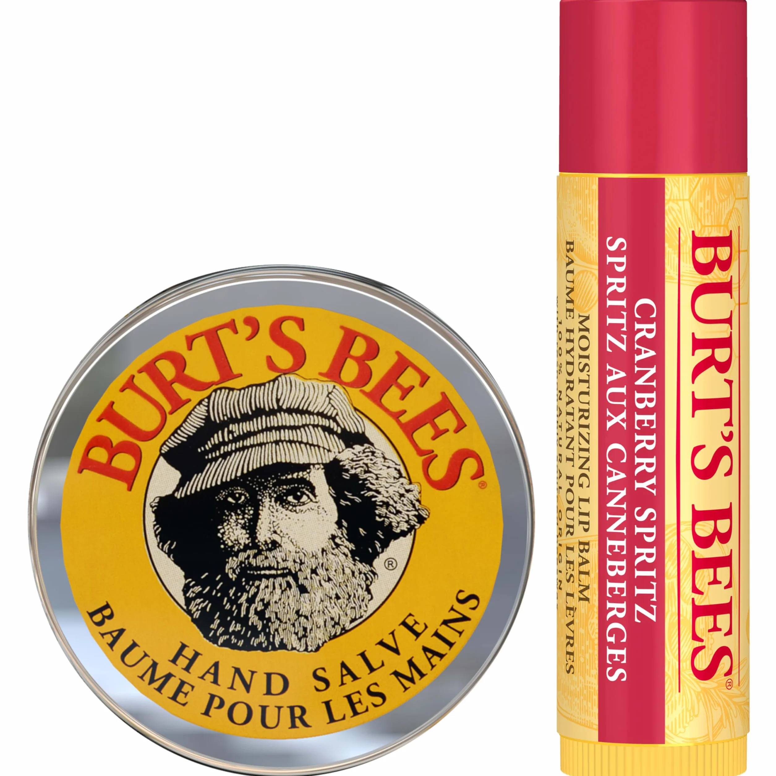 Burt's Bees Cranberry Spritz balsam do ust i balsam do rąk w opakowaniu