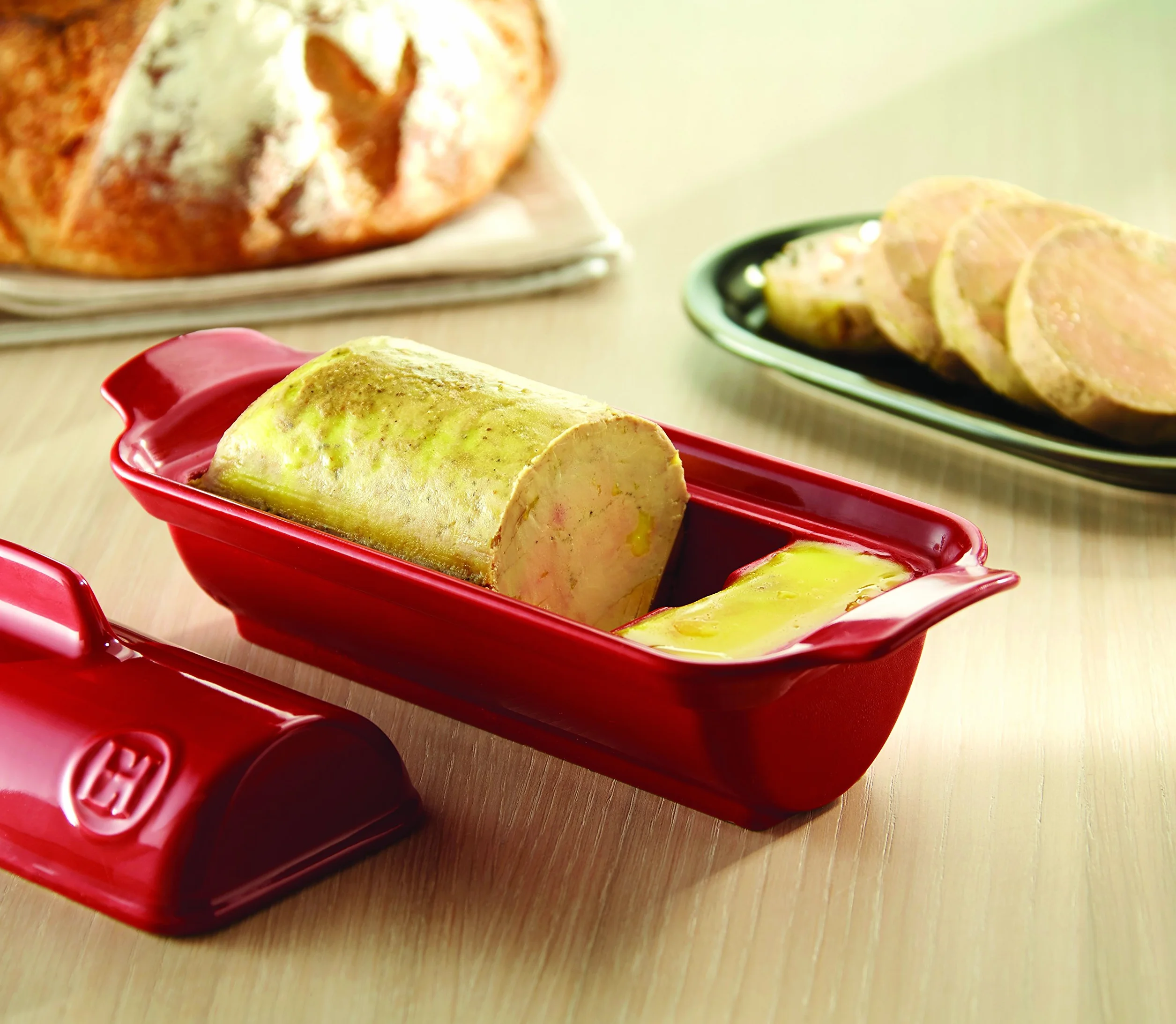 Emile Henry Grand Cru Trawa terrine foie 245 x 105 mm czerwony