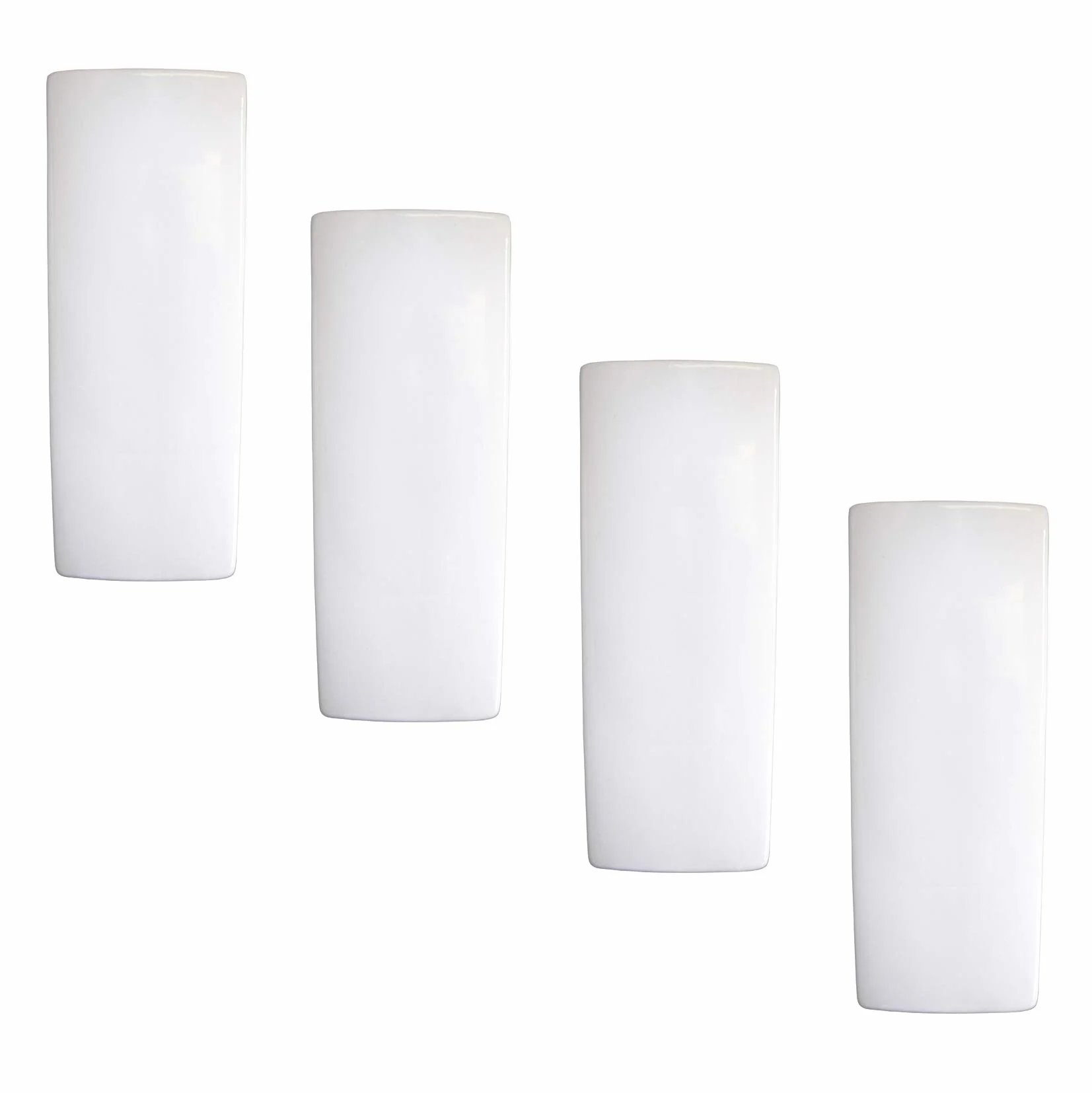 Nawilżacz 4-częściowy zestaw ceramiczny neutralny zwykły biały do mocowania do grzejnika ogrzewanie wody parownik dyfuzor