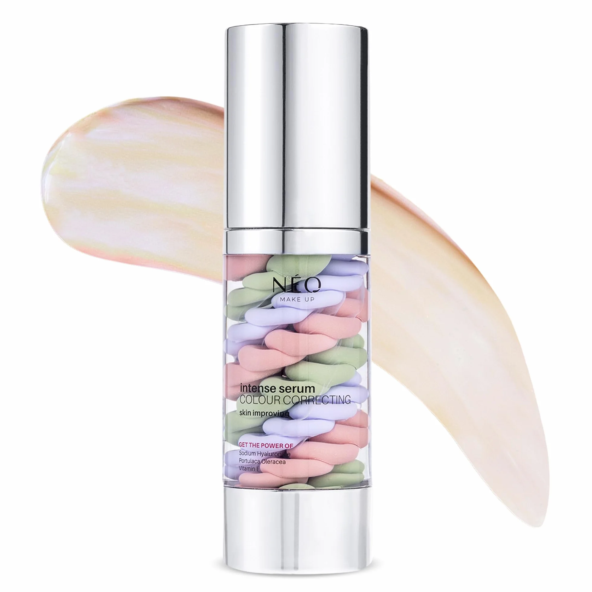 NÉO MAKE UP Baza pod makijaż wyrównująca koloryt skóry - Intense Serum COLOUR CORRECTING - Koryguje Niedoskonałości - Neutralizuje Zaczerwienienia - 30 ml