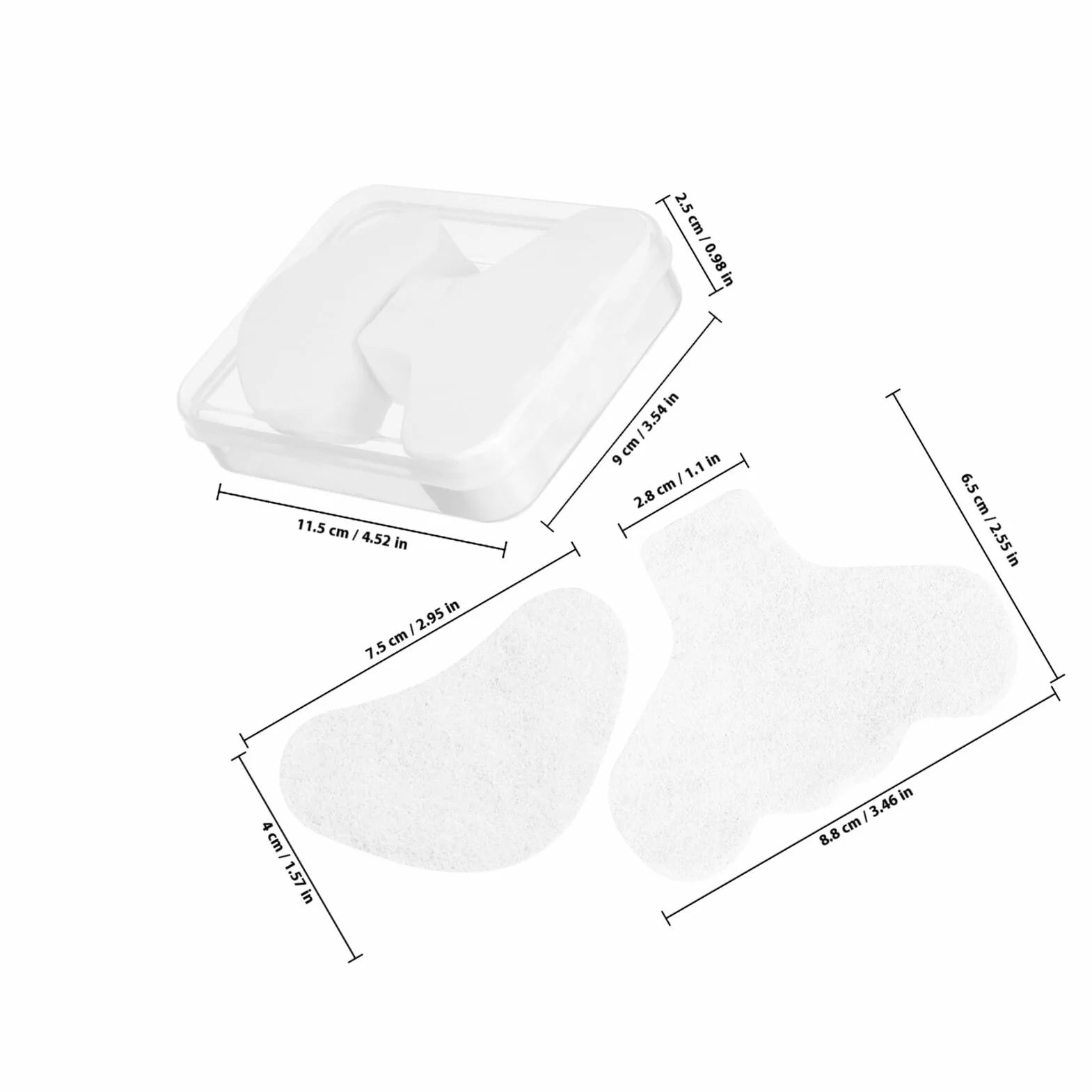 Beavorty 200 Szt T Zone Film T Zone Nose Pore Strips Nose Pad Cotton Pad Głęboko Oczyszczający Plaster Plasterki Głęboko Oczyszczające Pory Plasterki Pasek Na Taśma Na