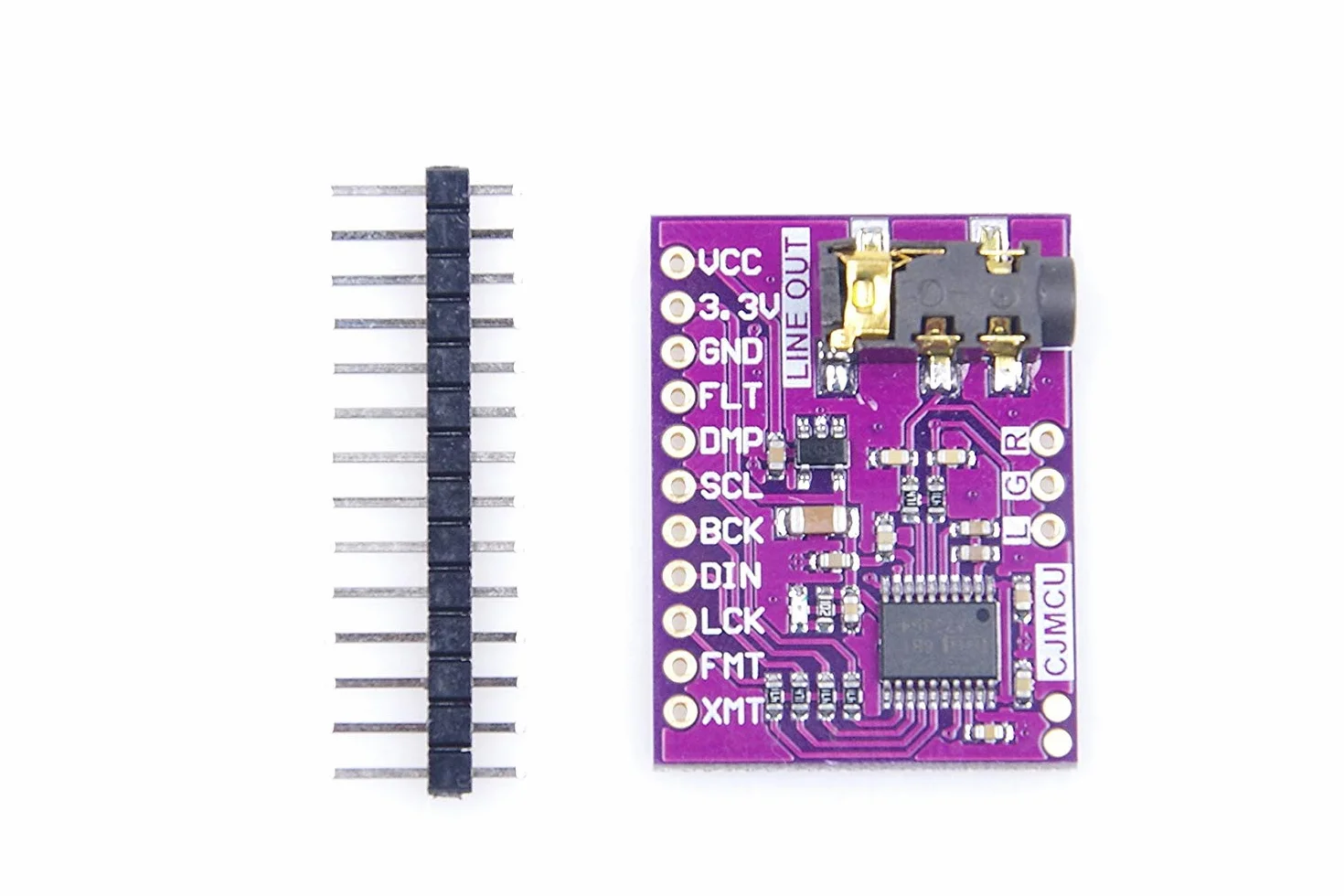 DollaTek PCM5102A konwerter cyfrowo-analogowy PLL modu? g?osowy stereo DAC karta d?wi?kowa 3,5 mm gniazdo stereo 24 bity cyfrowy modu? audio dla Raspberry Pi