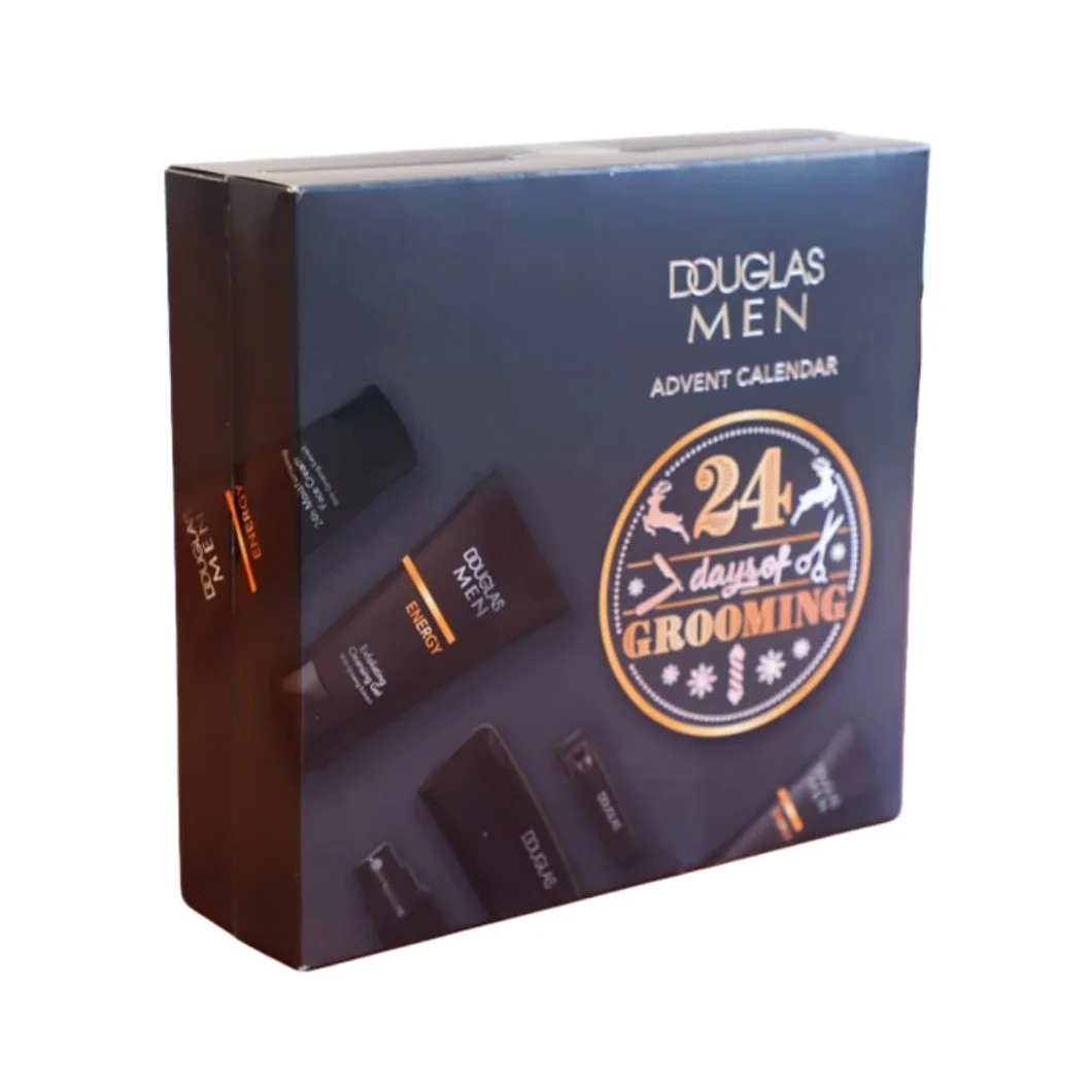 Douglas Adv Męski kalendarz Beauty – ekskluzywna edycja – 24 produkty do pielęgnacji kosmetyków, kalendarz adwentowy dla mężczyzn, kalendarz bożonarodzeniowy o wartości 140 €, dla mężczyzn