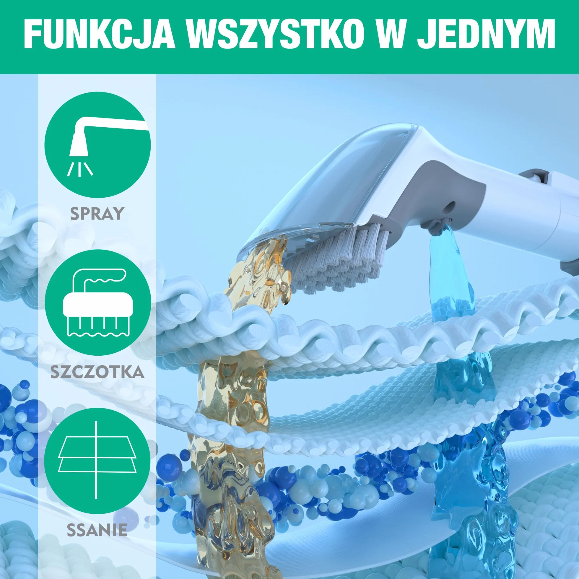 HAUSHOF StainZapper Pro odkurzacz do dywanów, 450 W, 12 kPa, środek do czyszczenia tapicerki, 1,5 + 0,8 l, ze środkiem czyszczącym i szczotką do fug, środek do czyszczenia dywanów, sof, tapicerki