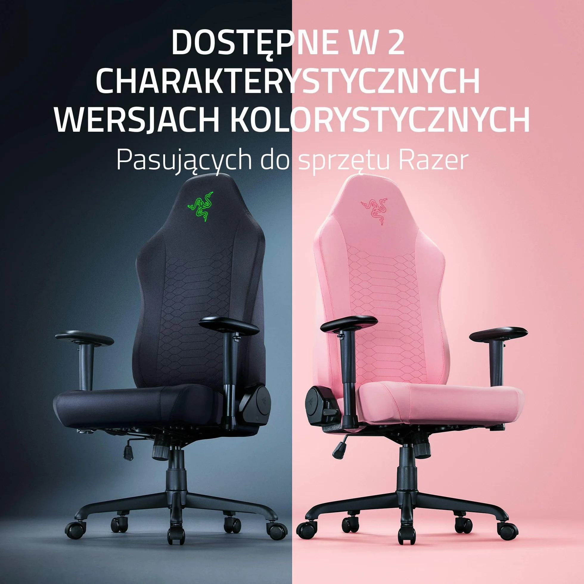 Razer Gaming Chair Sleeves - zaprojektowane Iskur V2 X - wytrzymałe i w pełni nadające się do prania - ochrona przed brudem i plamami (2 sztuki na oparcie i siedzisko) Czarny