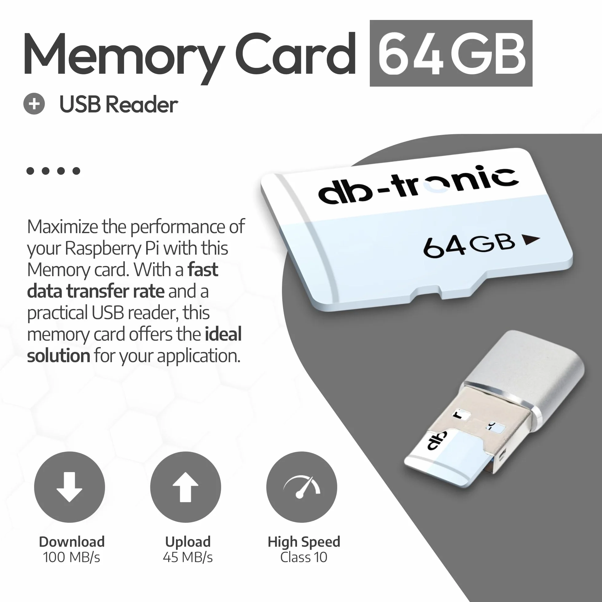 db-tronic NVMe Kit do Raspberry Pi 5 8 GB | Edycja 64 GB | Zasilacz 27 W | Metalowa obudowa | Aktywne chłodzenie | M.2 NVMe PCIe SSD | Micro HDMI 4K | idealny do Home Assistant i smart home