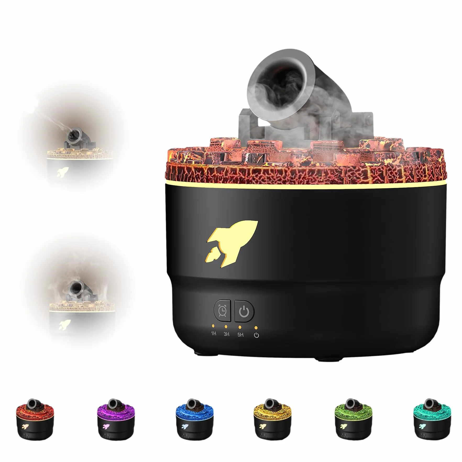 Nawilżacz Cannon z Timerem LED do Sypialni Aromaterapia