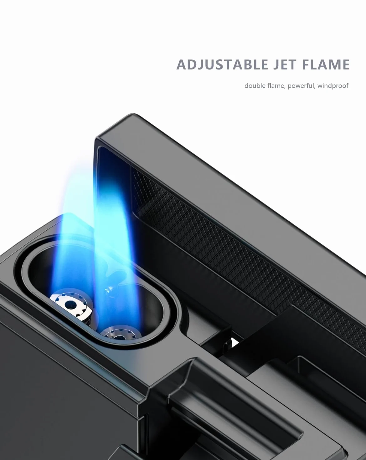 Zapalniczki gazowe Jet Flame VVAY, regulowany płomień, butan, wielokrotnego napełniania