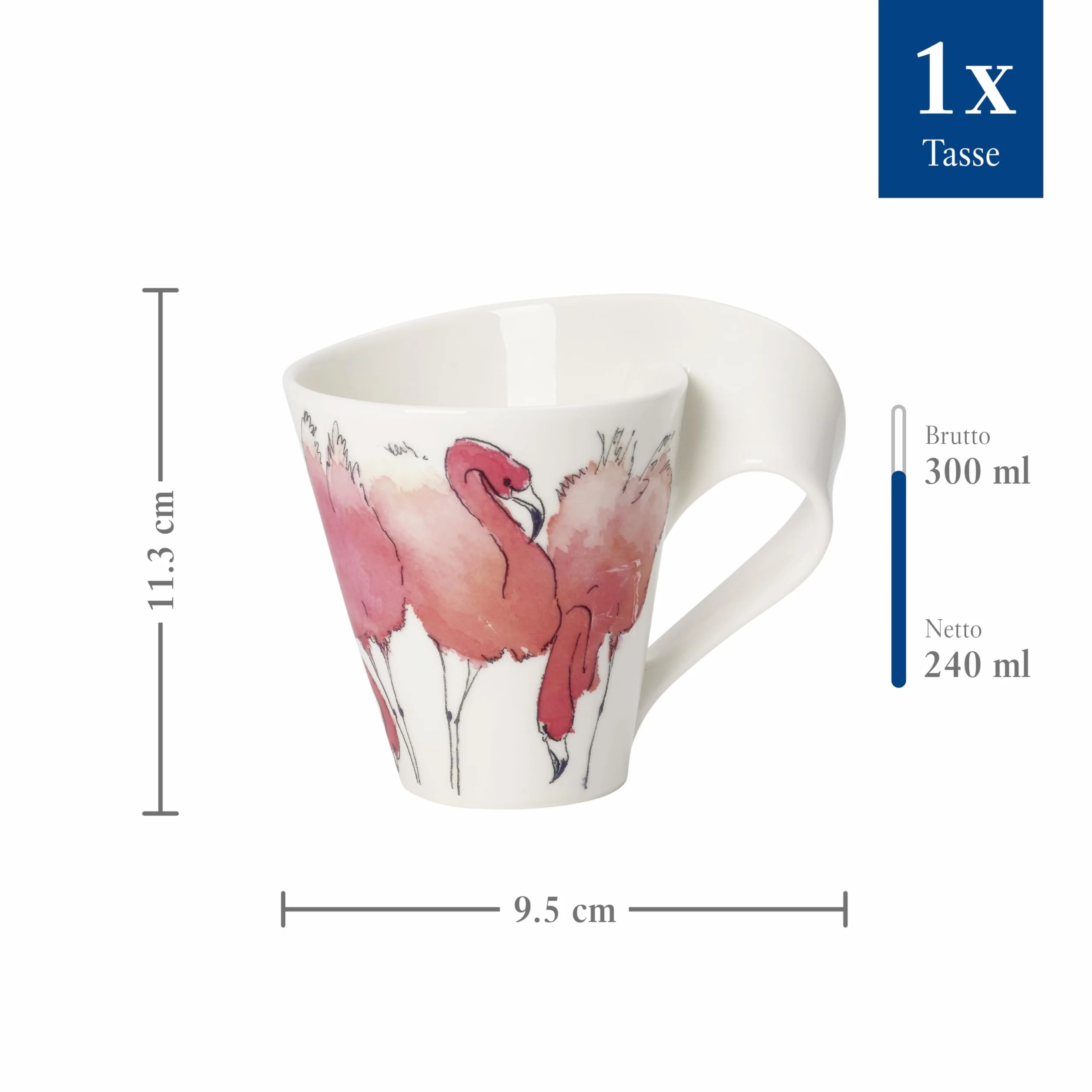 Villeroy & Boch New Wave Coffee Animals Of The World Kubek Porcelana 350 ml