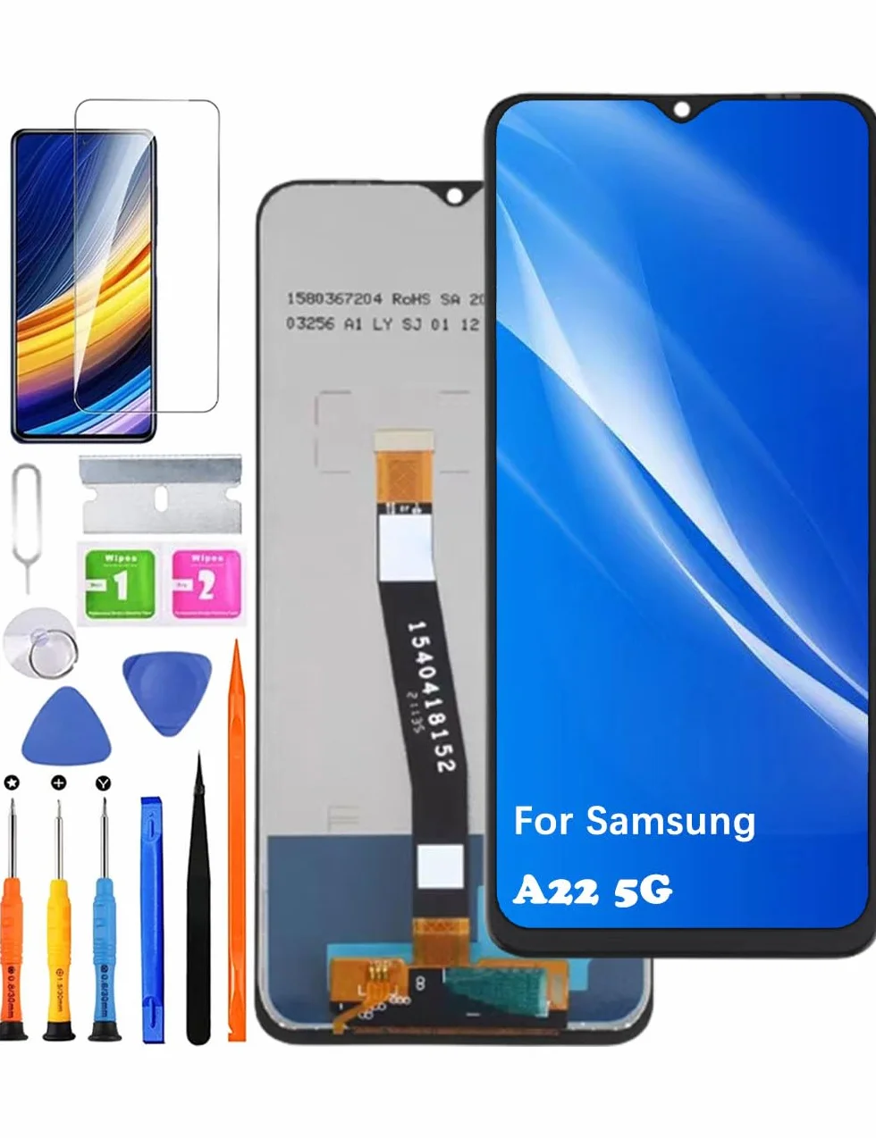 Oryginalny wyświetlacz zamienny do wyświetlacza LCD Samsung Galaxy A22 5G, A226B A226BR A226L ekran LCD wyświetlacz dotykowy digitizer zestaw części naprawczych