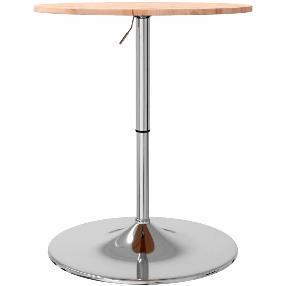 vidaXL Stolik barowy Ø60x89,5 cm lite drewno bukowe