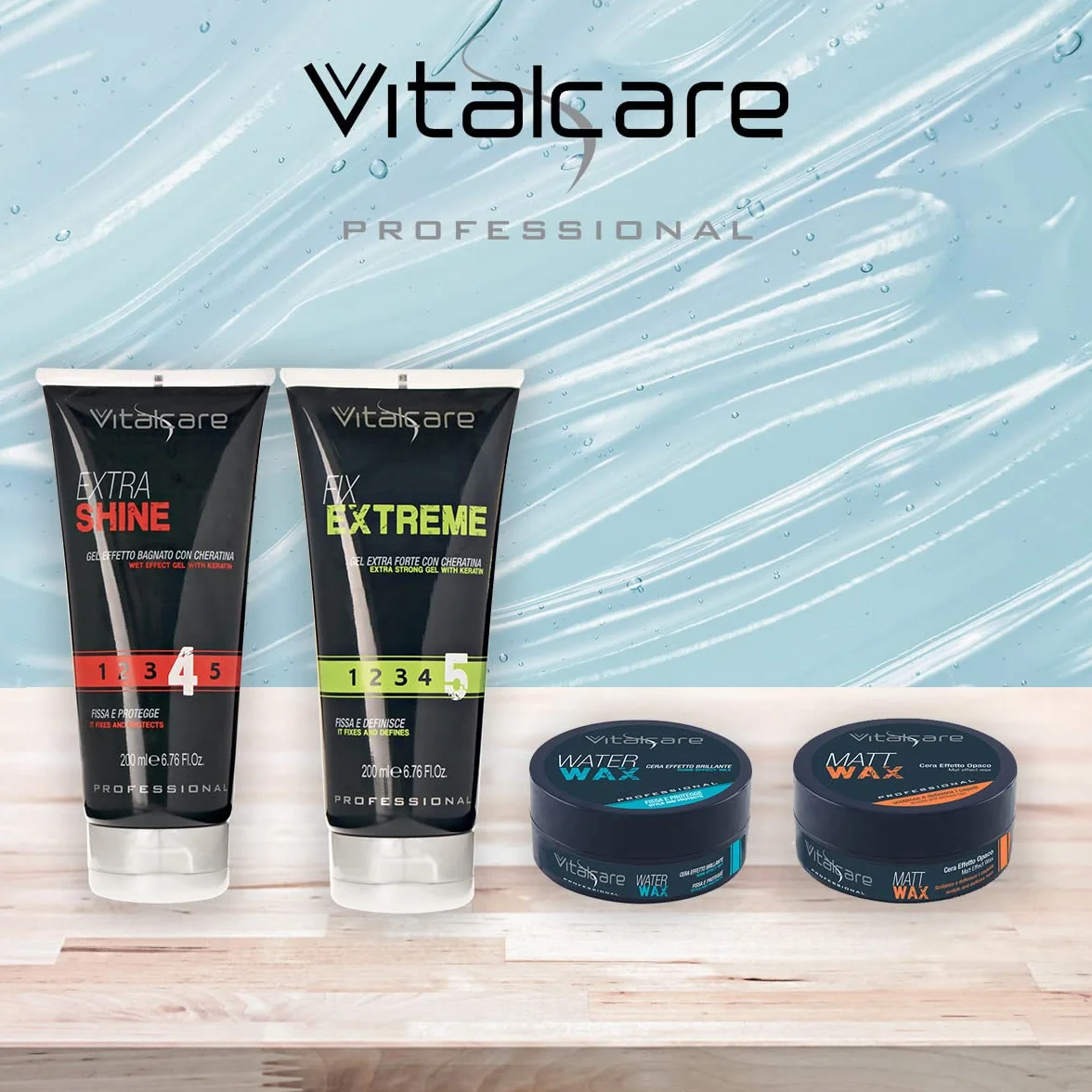 Vitalcare | Matt Wax - Wosk z efektem matowym, profesjonalny wosk do włosów męskich, do włosów bardziej wyrzeźbionych i zdefiniowanych, 100 ml