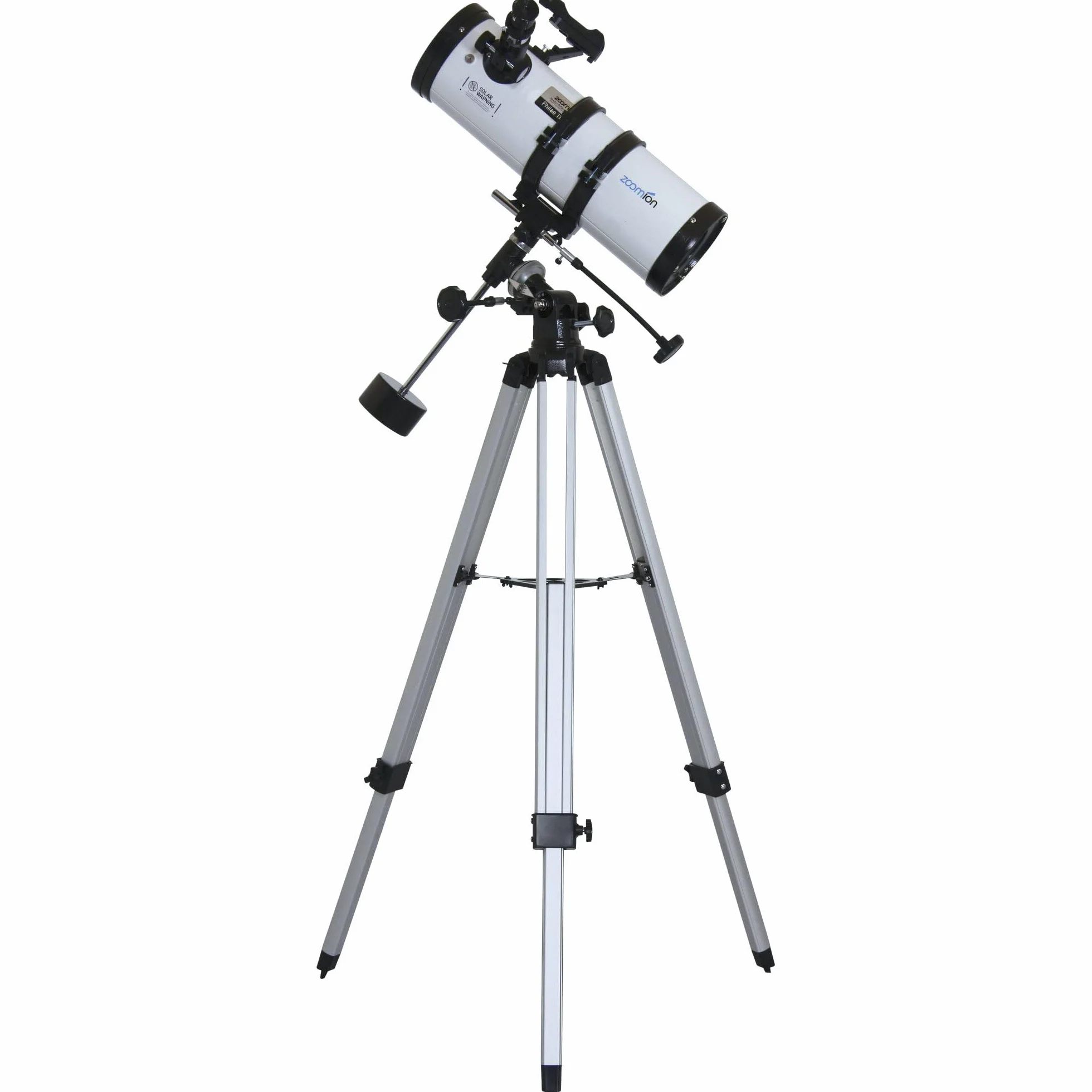 Teleskop zwierciadłowy Zoomion Philae 114/500 EQ. Astronomiczny teleskop w zestawie ze statywem, montażem i okularami. Na dobry wstęp do obserwacji