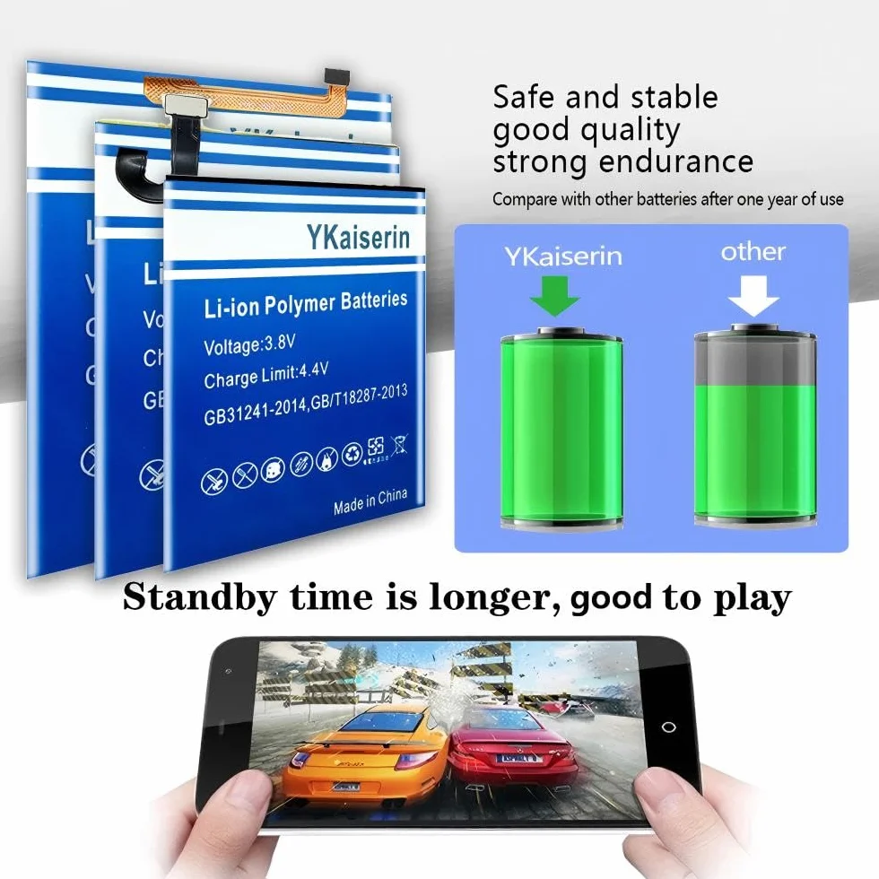 Bateria GPS o dużej pojemności kompatybilna z Garmin Edge 820 500 200 205 520 Plus GPS komputer rowerowy trwały 2500 mAh 361-00043-00, z profesjonalnym zestawem narzędzi naprawczych