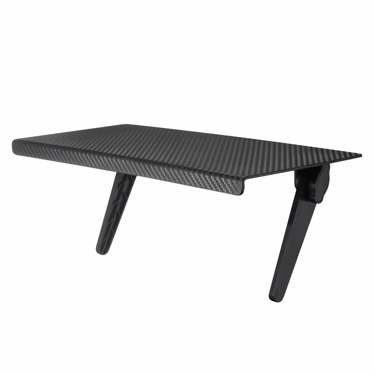 Regulowana półka na telewizor 33 cm czarny organizer na elektronikę
