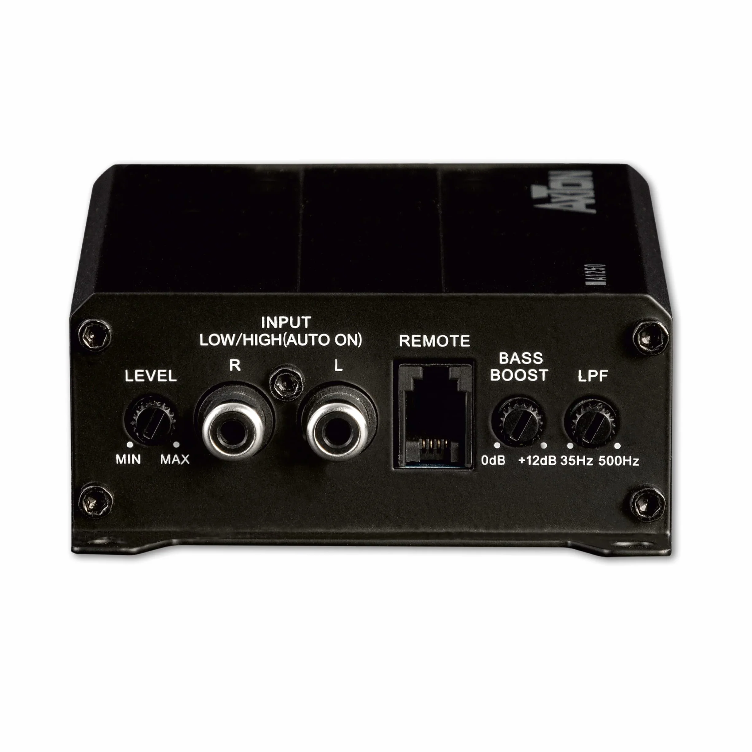 AXTON A1250 – ultra kompaktowy cyfrowy wzmacniacz mono do samochodów i kamperów, mini 1-kanałowy wzmacniacz basowy z wejściem wysokiego poziomu, klasa D, stabilny 2 omy, 1 x 150 W