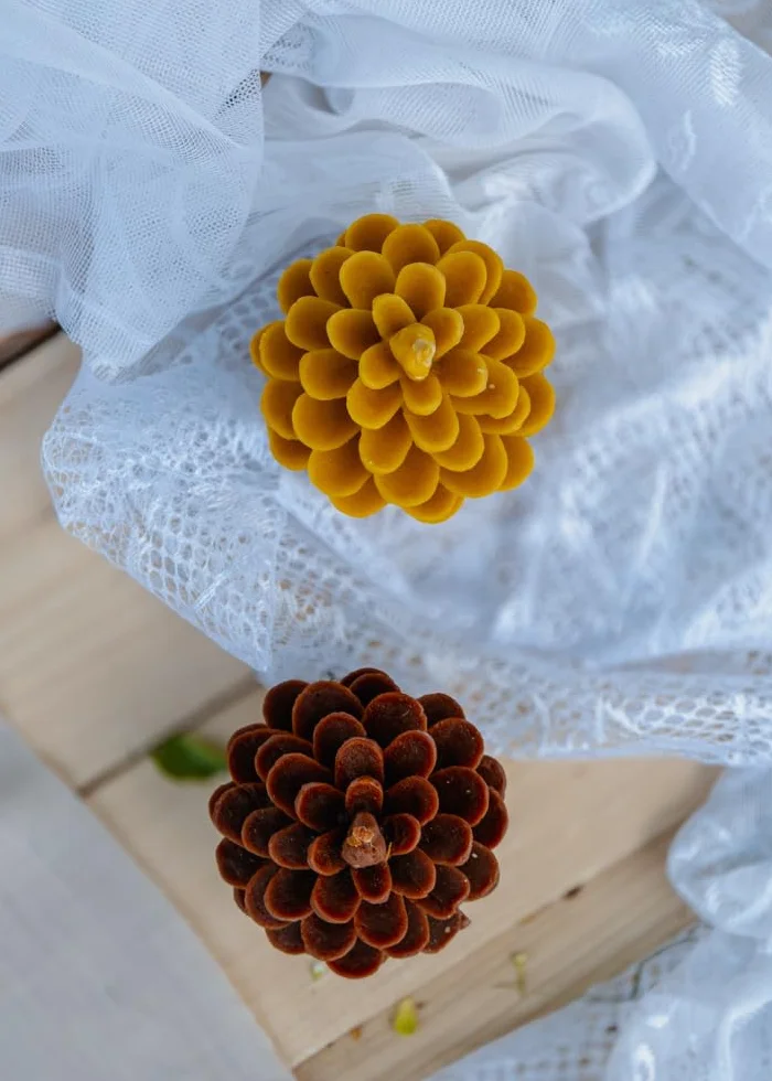 BeesWax World ręcznie robione świece z wosku pszczelego naturalne dekoracyjne z bawełnianym knotem