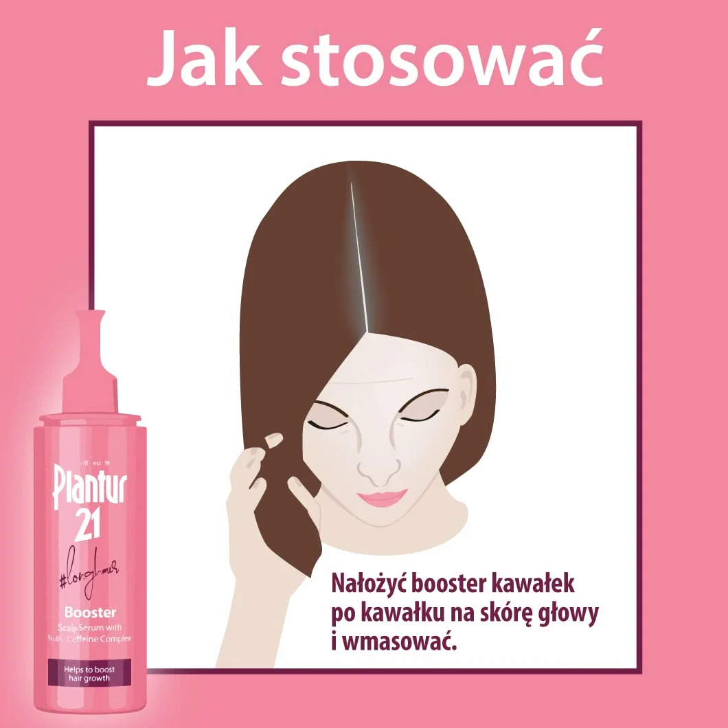Plantur 21#longhair Booster 125ml | Serum do włosów przyspieszające porost włosów | Bez Silikonów Bez Parabenów | Zastrzyk energii dla cebulek włosowych
