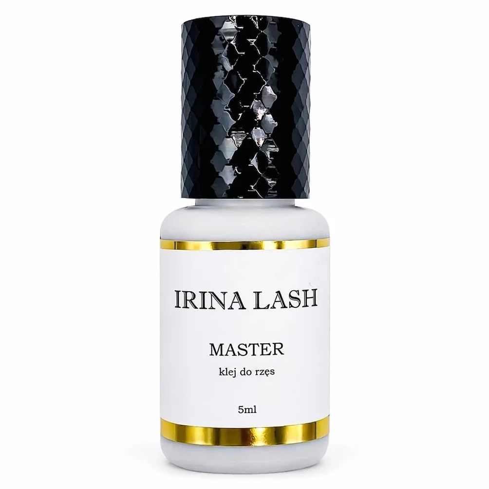 Klej do rzęs Master Volume, atest higieniczny, szybkoschnący 1 s, utrzymuje się do 7 tyg., 5 ml czarny, do przedłużania rzęs - Irina Lash