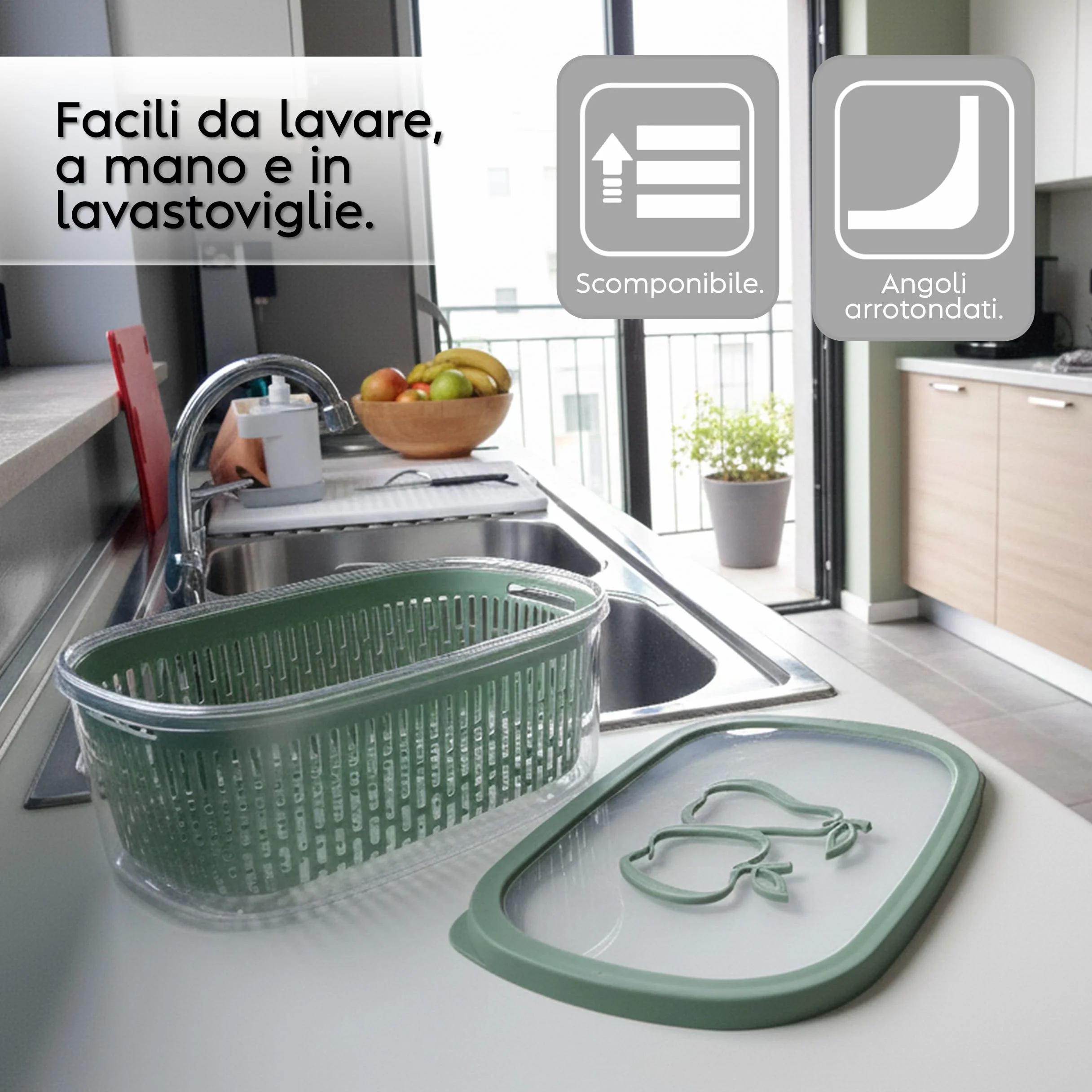 Pojemnik do przechowywania żywności Aroma Keeper 4 l 28,5 x 20,5 x 11 cm plastikowy z pokrywką