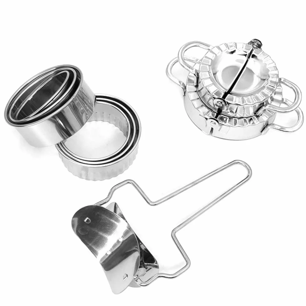 Dough Presser Maker Moulds Kit urządzenie do wyciskania kostek DIY Gadget Tool stal nierdzewna 304 do użytku domowego