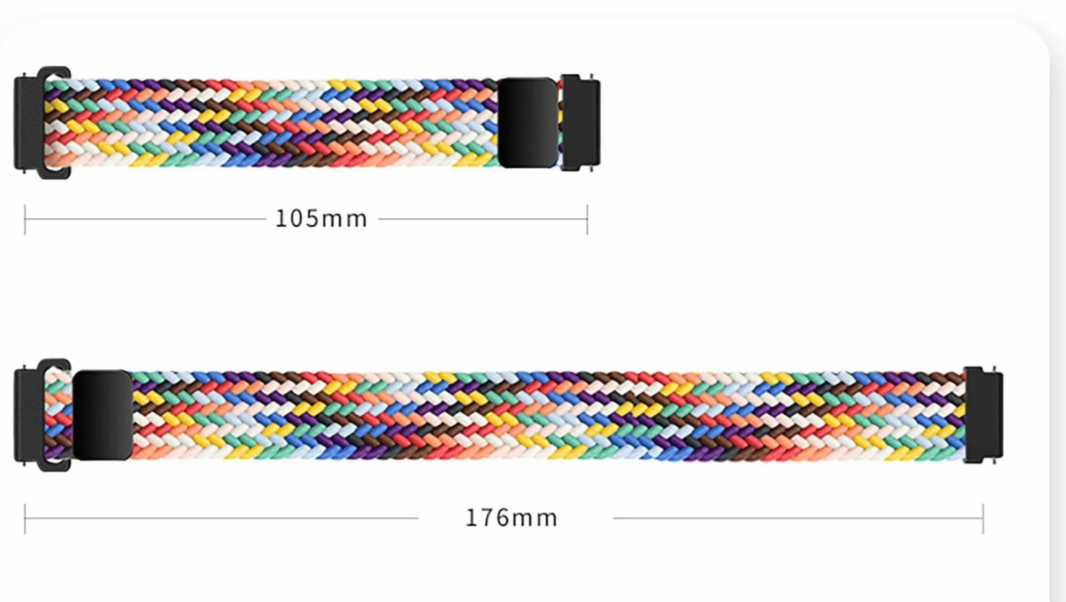 GIOPUEY Elastyczny pleciony pas z nylonu kompatybilny z Garmin Lily 2 [Unisex] - Fioletowy