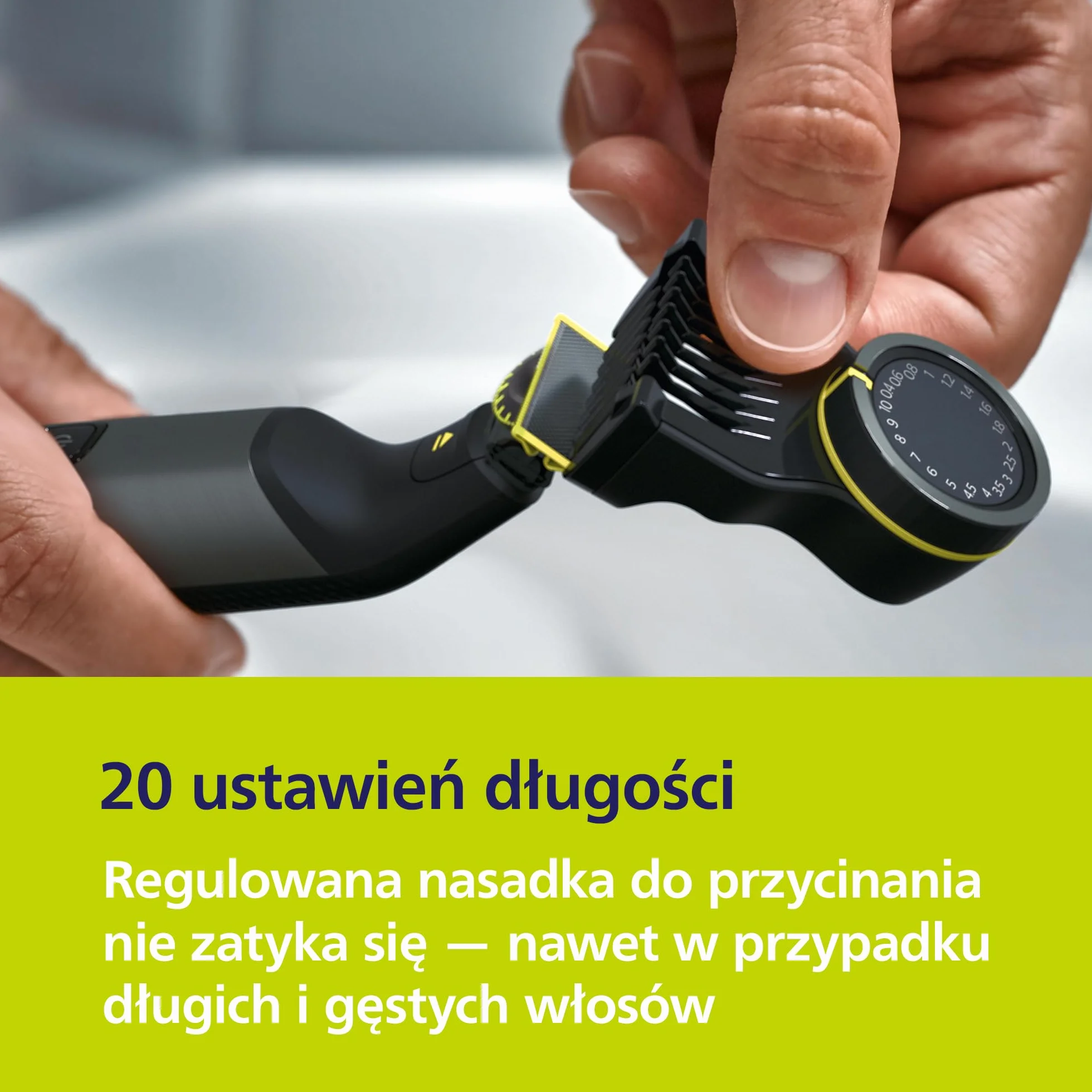 Philips OneBlade Pro 360 Autentyczny Elektryczny trymer do twarzy i ciała, golarka i golarka do ciała, 2x ostrza 360, 1x grzebień o długości 20, 1x zestaw do ciała, 1x miękkie etui, QP6552/30