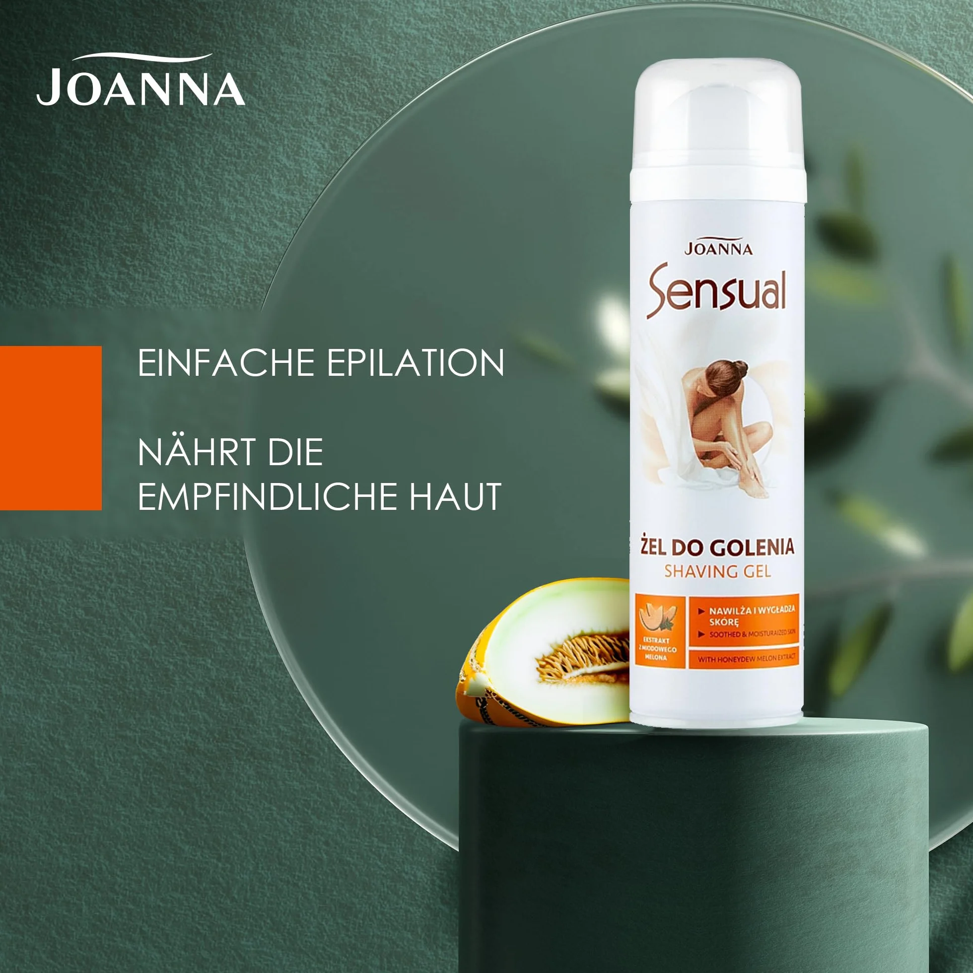 JOANNA SENSUAL Żel do golenia MIODOWY MELON, delikatny 200ml