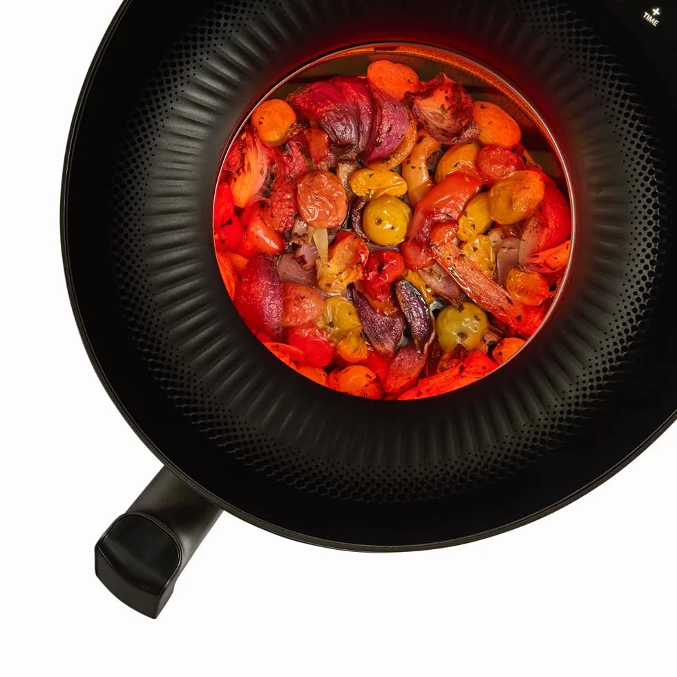 Russell Hobbs Frytkownica beztłuszczowa 5L [10 programów | z okienkiem] Air Fryer (frytkownica bez oleju, grillowanie, pieczenie, max. 200°C, można myć w zmywarce) SatisFry Panoramic Czarny 27420-56