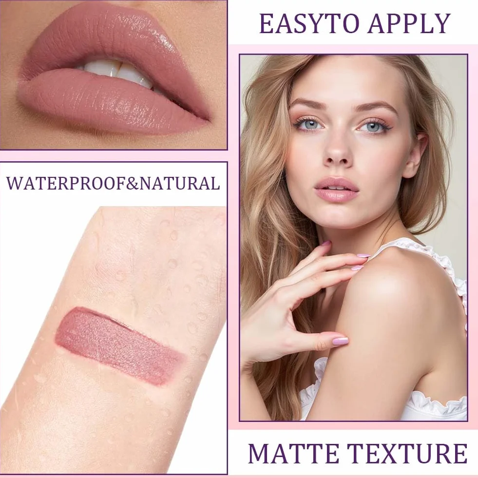 LOPHE Lip Stain Peel Off, 1 szt. Zdejmowany błyszczyk do ust, długotrwały błyszczyk do ust, matowy błyszczyk, wodoodporny, cień do ust dla kobiet (01 kolor)