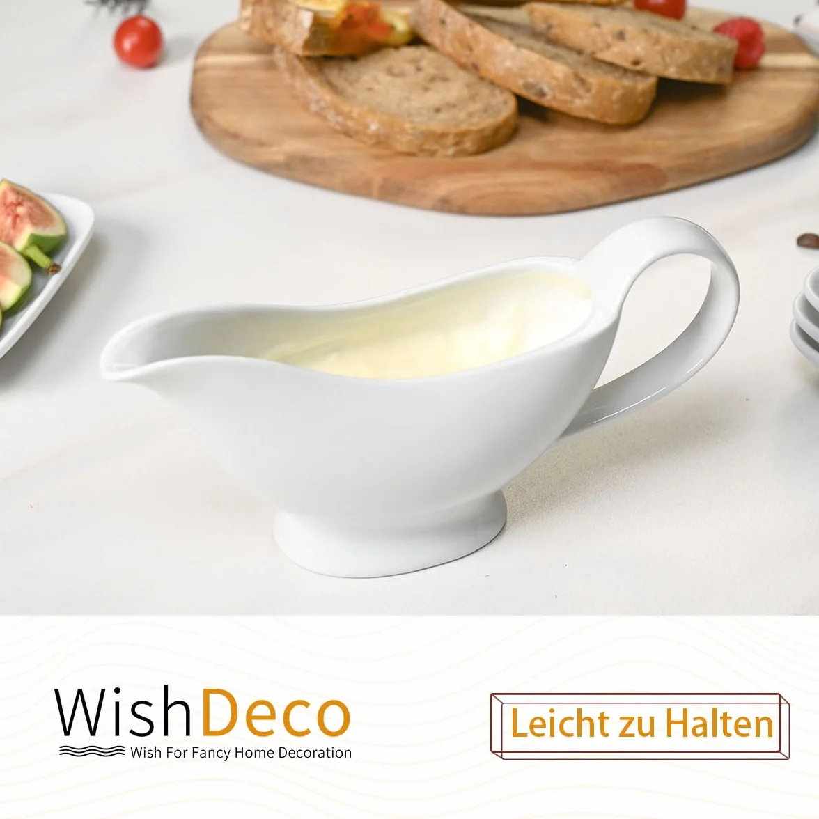 WishDeco Ceramiczna sosjerka porcelana 20 ml