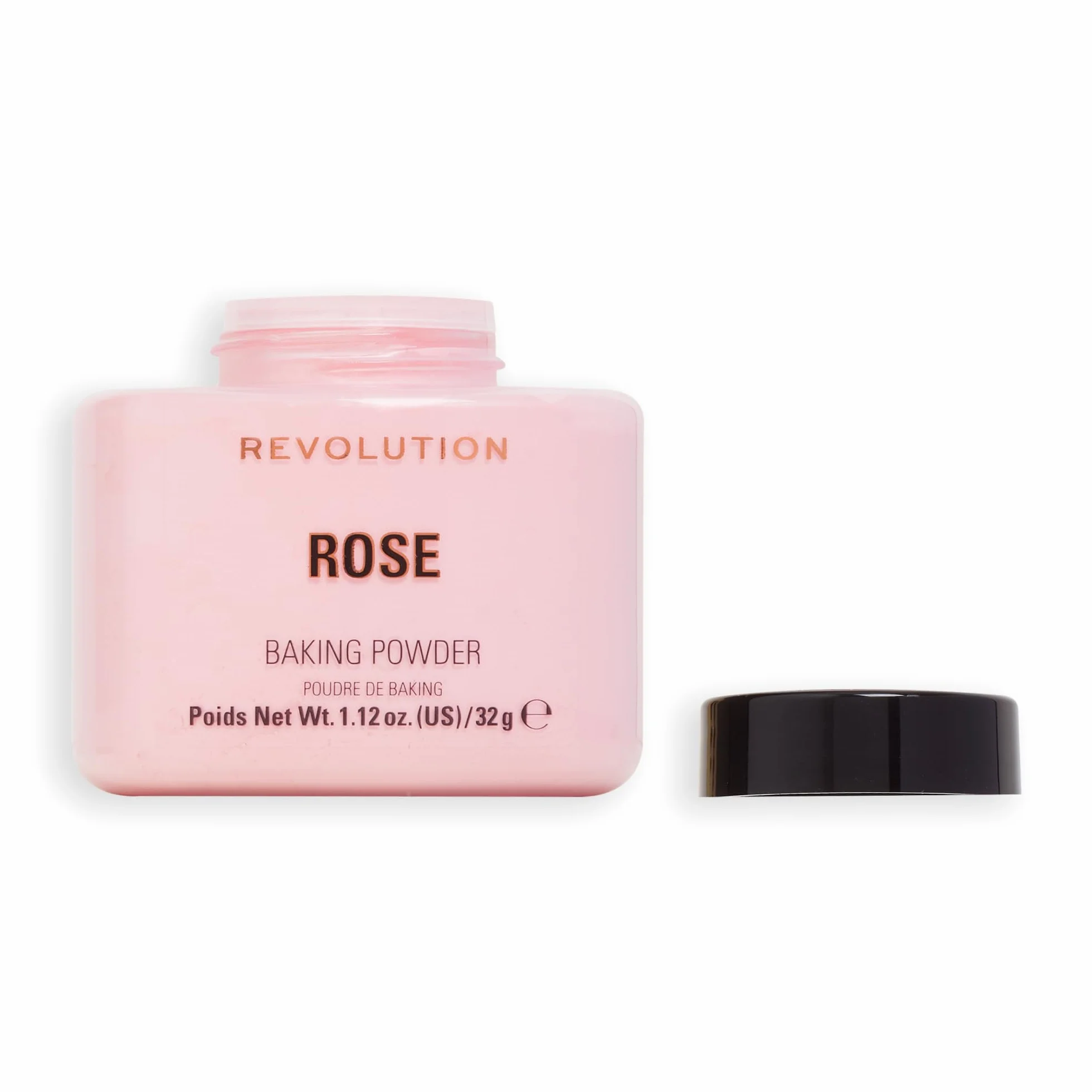Revolution Beauty Luźny utrwalający puder rozjaśniający, przedłużający okres trwałości makijażu dla wszystkich odcieni skóry, różowy, 32 g