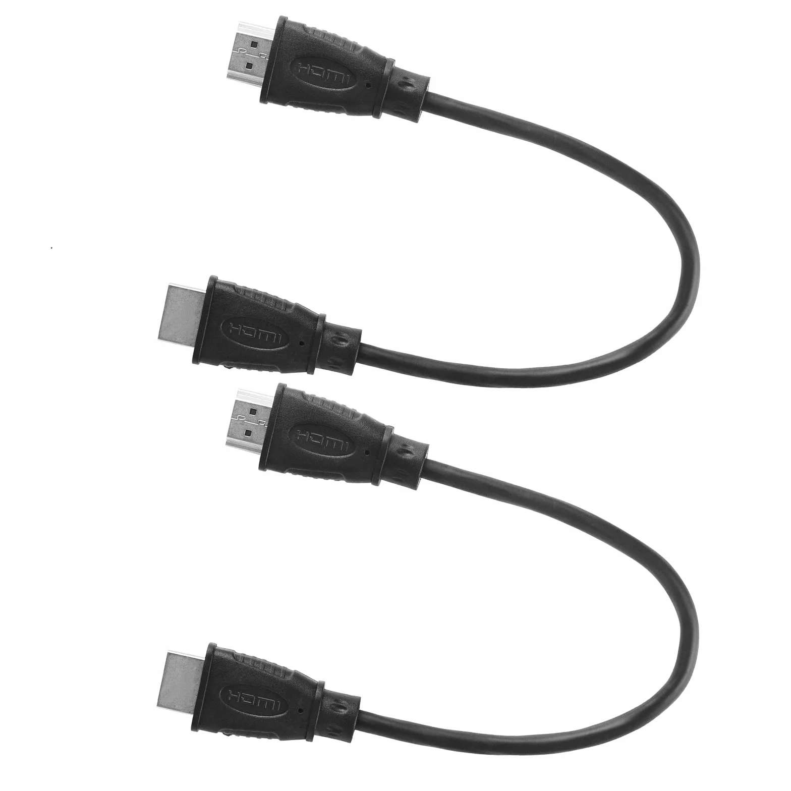 Zestaw 2 kabli HDMI 4K Ultra High Speed 0,25 m, OD 5,0 mm