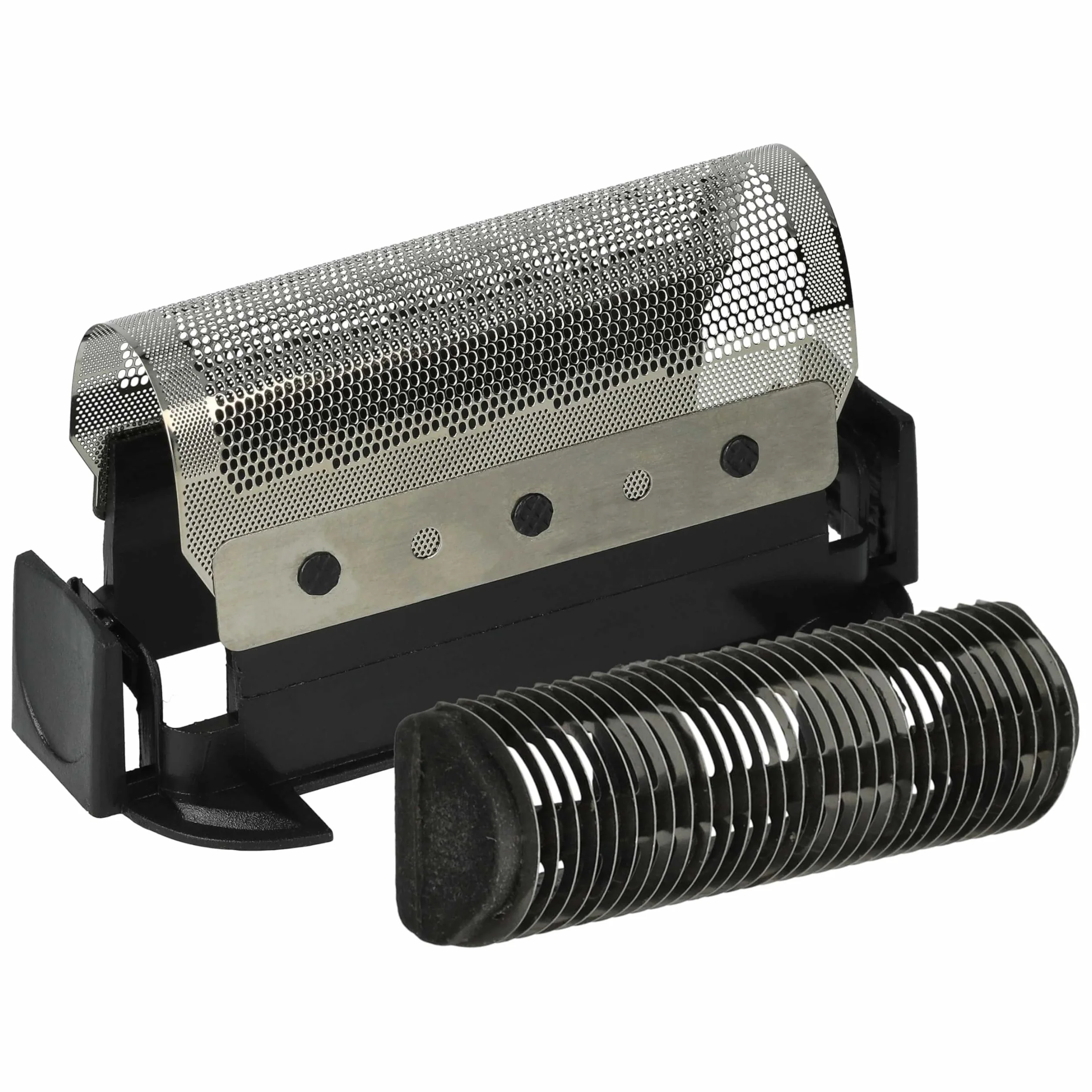 vhbw Zestaw Combi-Pack 2 x części do nożyc kompatybilny z Braun 1000, 2000, 2005, 5420, 5421, 5422, 5426, 5428, 5526, 5554, 5556, 5561, folia + blok ostrza