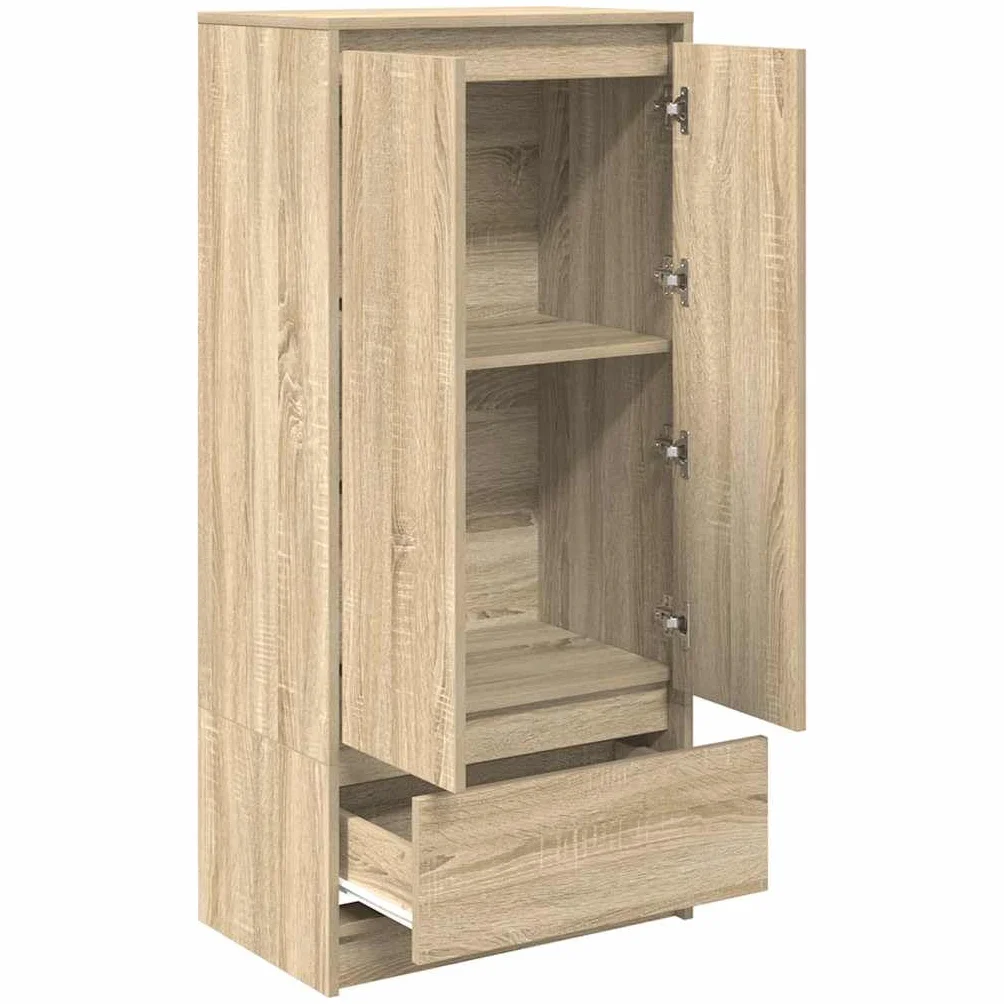 vidaXL Szafka z szufladą Dąb Sonoma 55,5x34x119,5 cm Drewno klejone