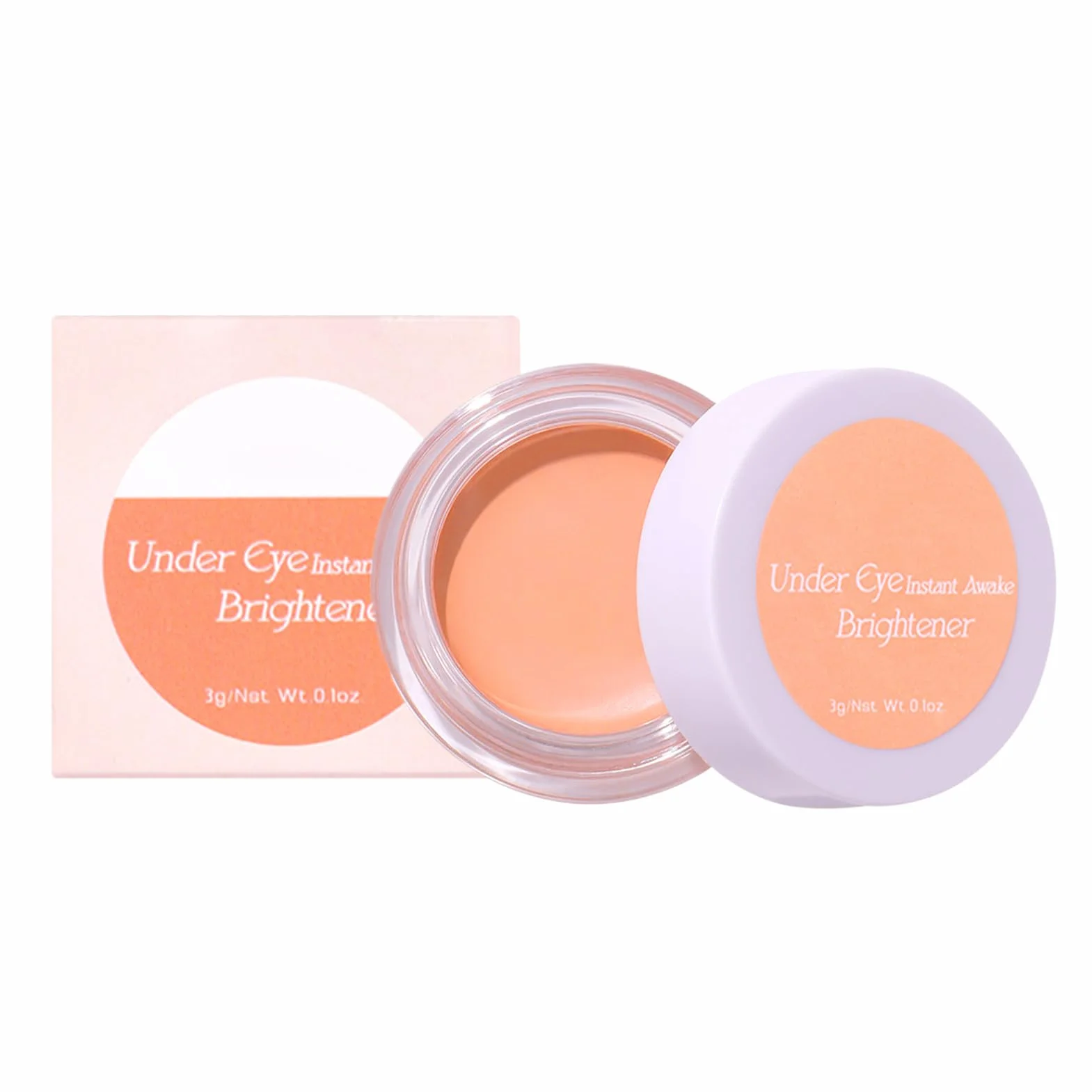 Eye Brightener Cream, Full Coverage Undereye Makeup, długotrwały korektor, wodoodporny podkład, kosmetyki, tekstura, rozświetlacz do podróży, 3 g