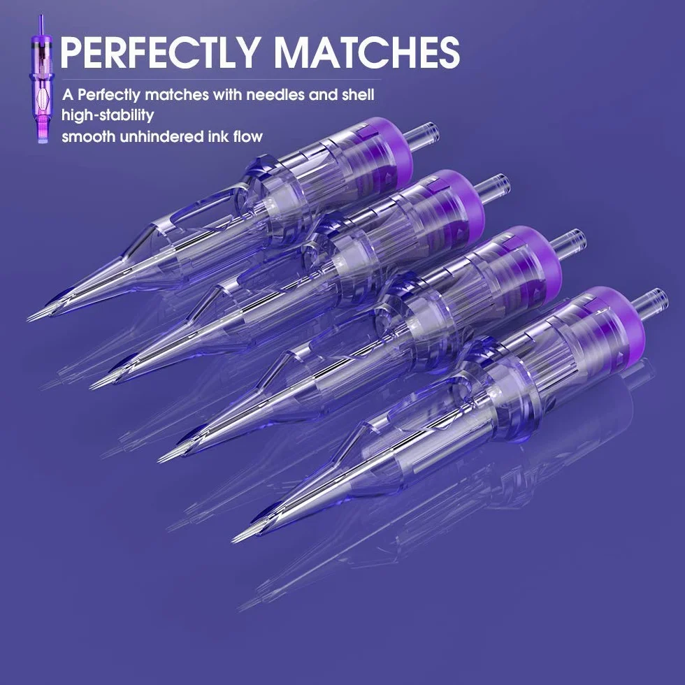 Mast Pro Tattoo Cartridge Needles 20Pieces #10 0.30 1003RL Standard Round Liner Microblading Tattoo Needle Cartridge for Tattoo Machine Pen