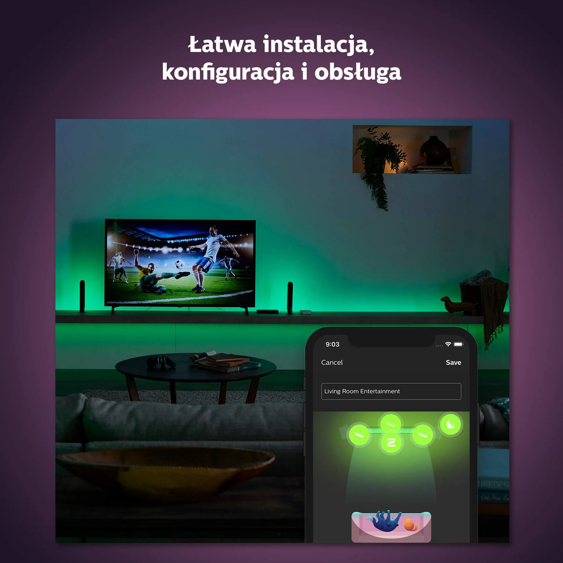 Philips Hue Play HDMI Sync Box, synchronizacja światła z TV i grą, do 4 urządzeń HDMI, 7 W, 240 V, czarny