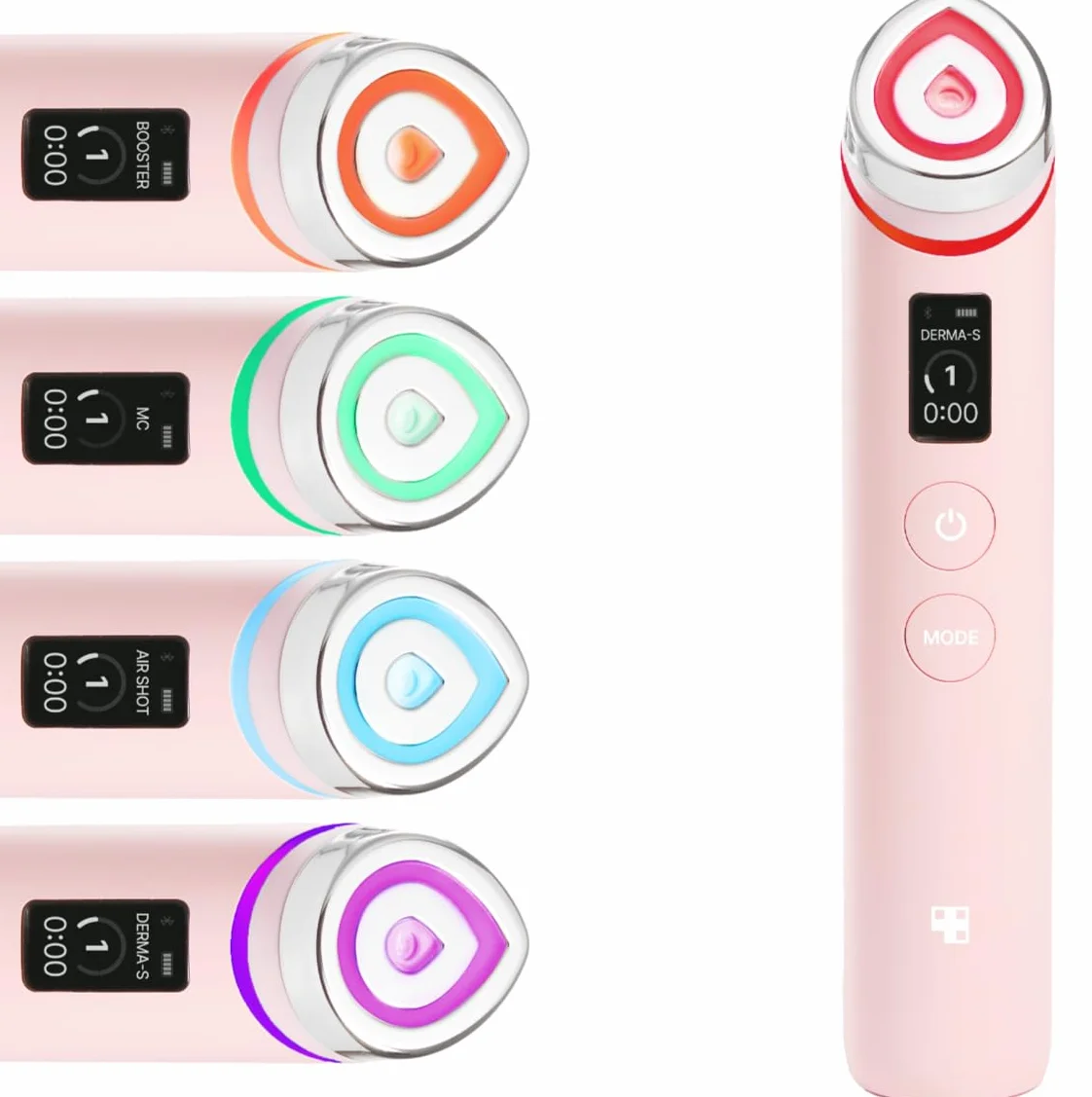 Medicube Age-R Booster Pro Pink | 6 w 1 urządzenie do masażu z prawdziwego szkła Glow Beauty | Looking Glass Skin | Koreańska pielęgnacja skóry